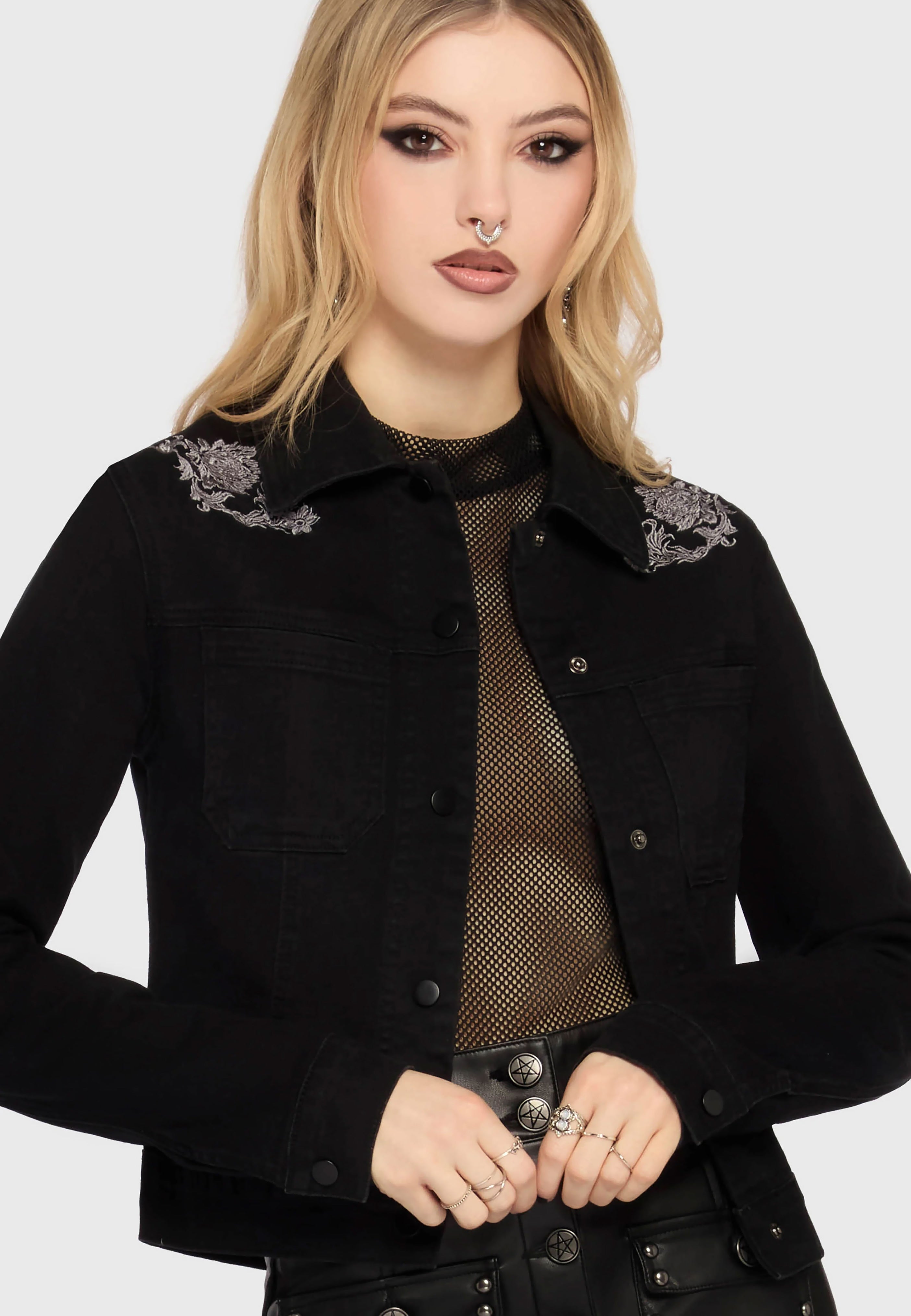 Killstar - In The Hollow Black - Jacket | Women-Image