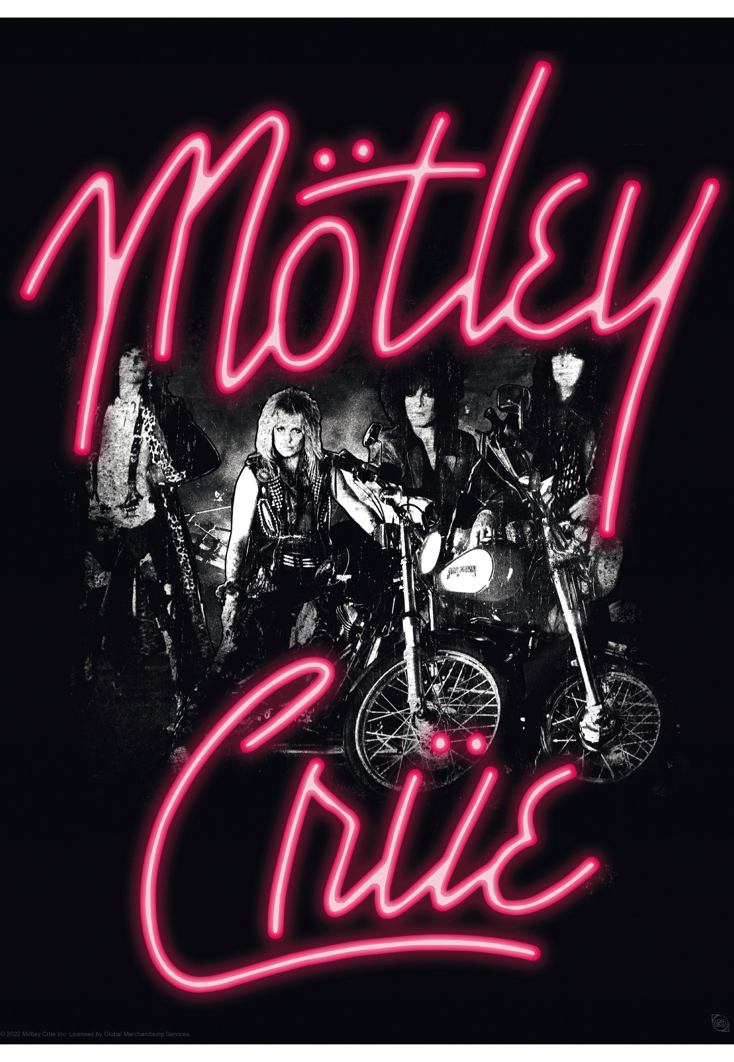 Mötley Crüe - Neon and Straightjackets Chibi Set - Poster