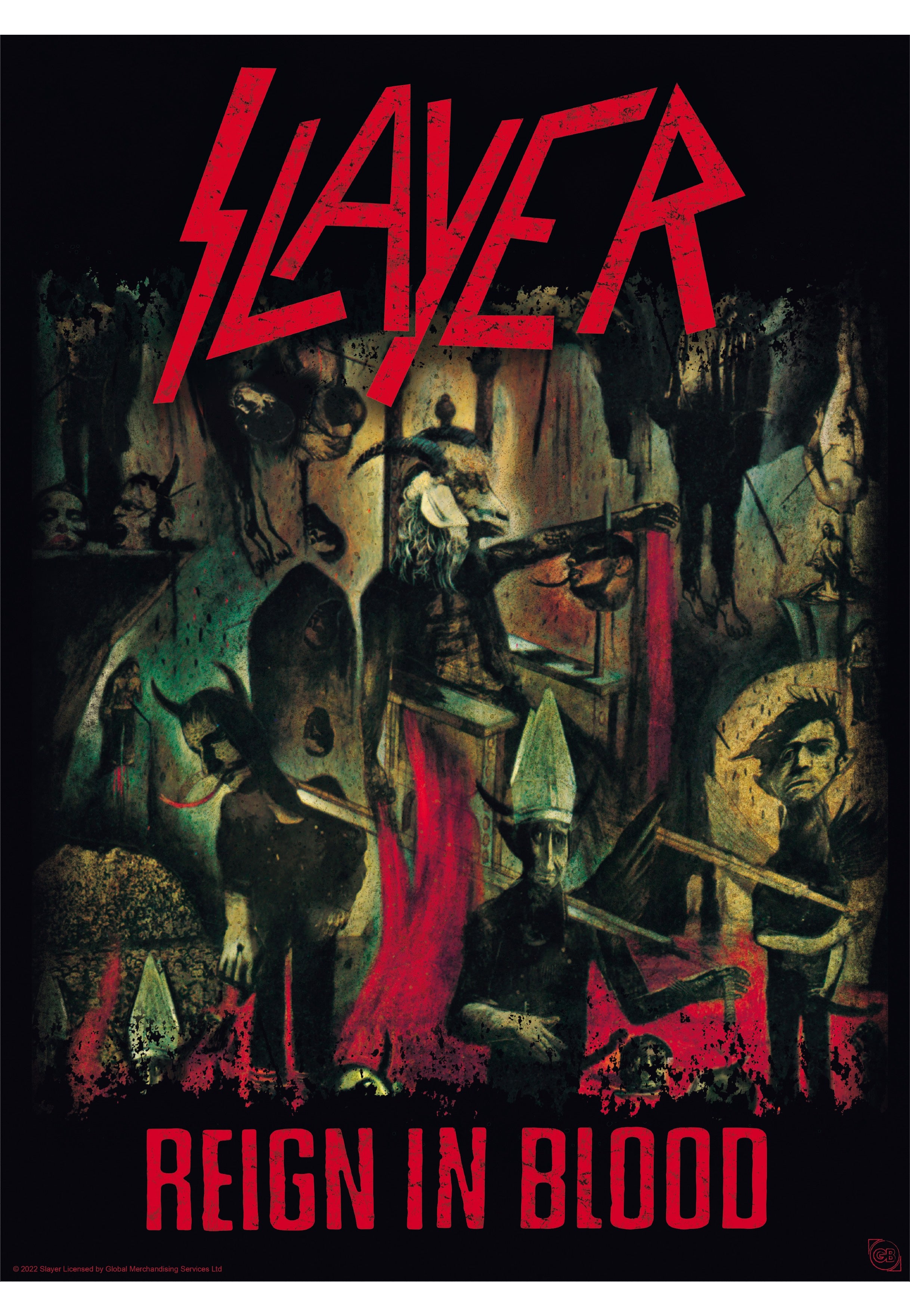 Slayer - Reign In Blood/ Hell Awaits Chibi Set - Poster