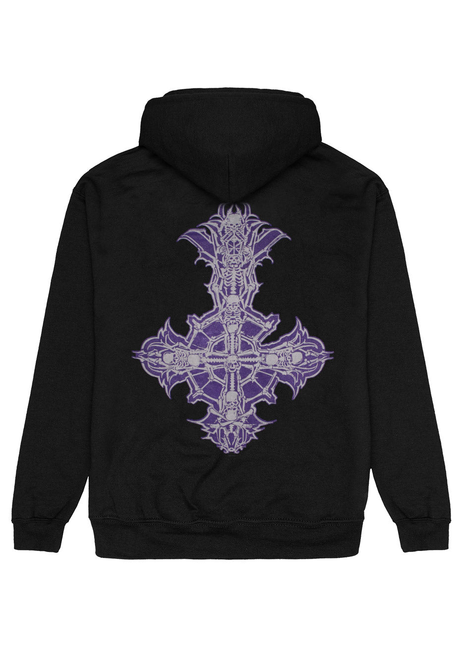 Ghost - Chrome Logo & Grucifix - Hoodie | Neutral-Image