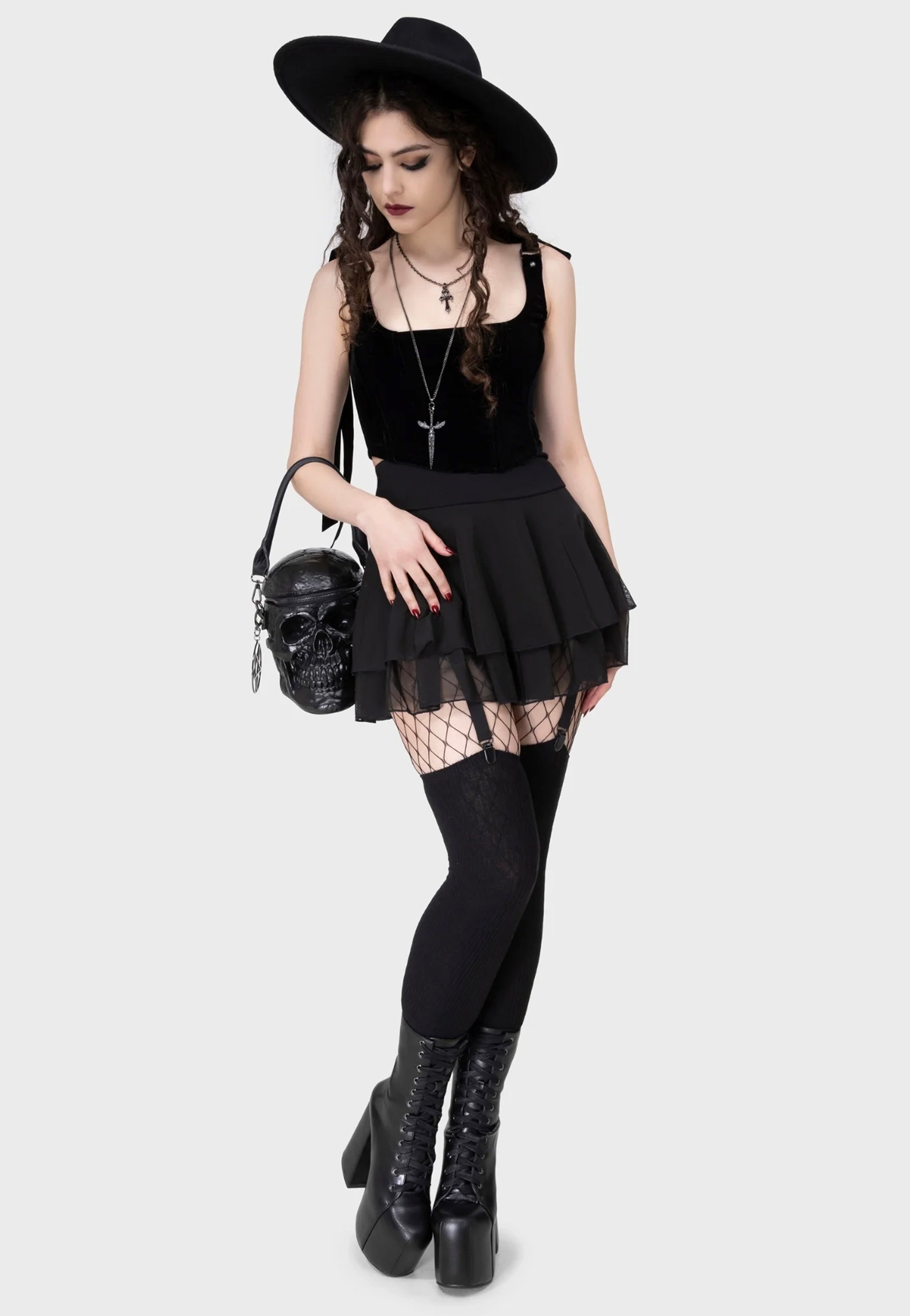 Killstar - Grave Digger Skull - Bag | Neutral-Image