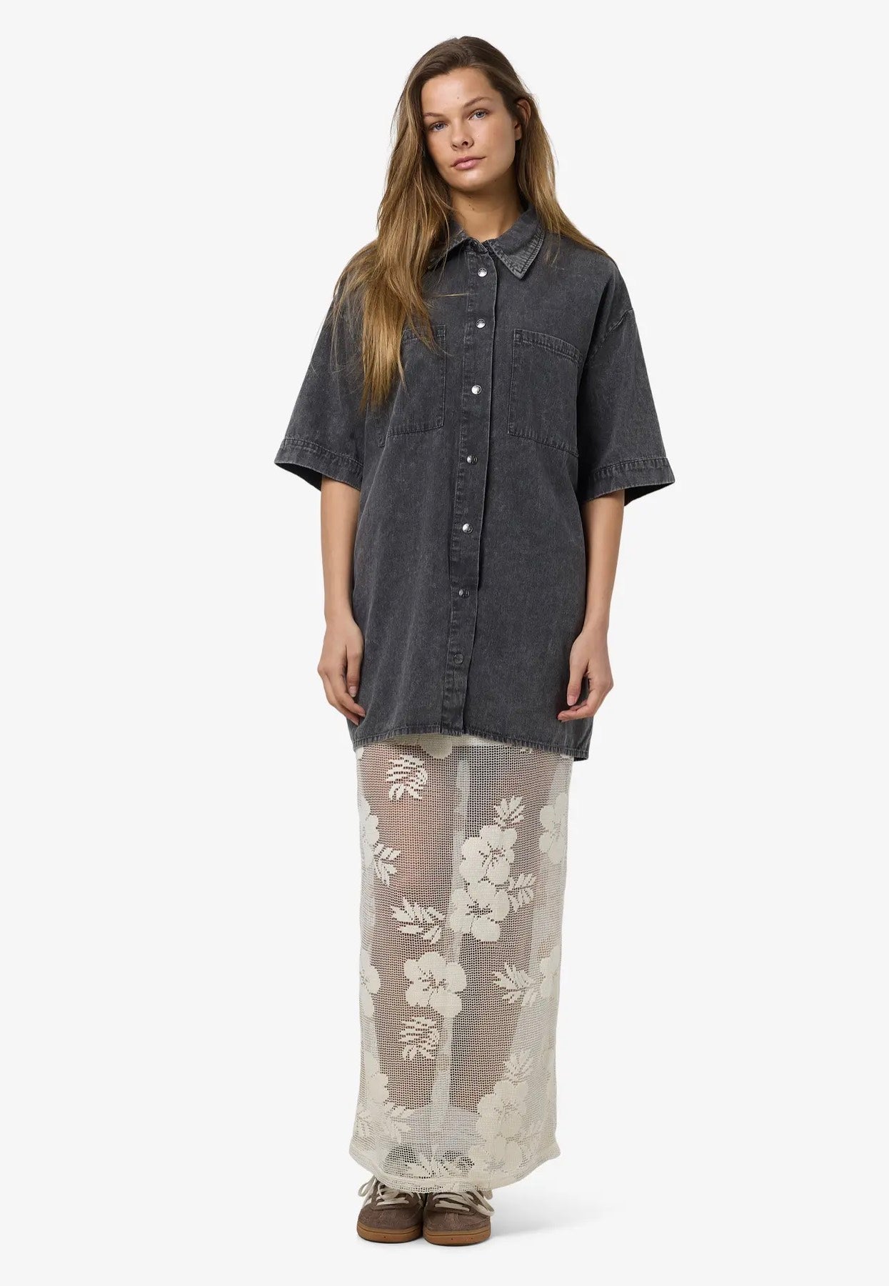 Noisy May - Oregon Denim Acid Black Washed - Dress | Women-Image