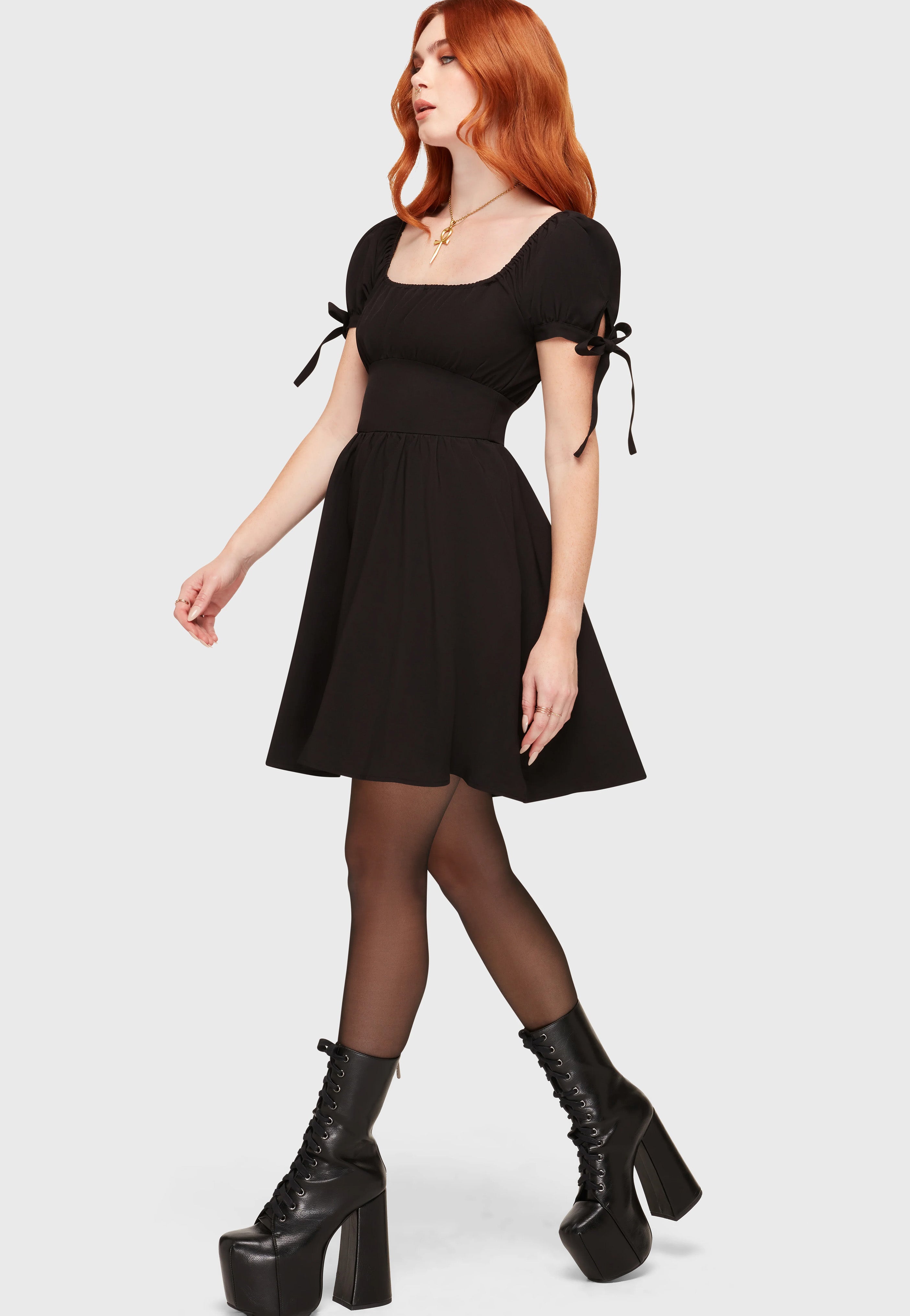 Killstar - Grim Gretchen Mini Black - Dress | Women-Image