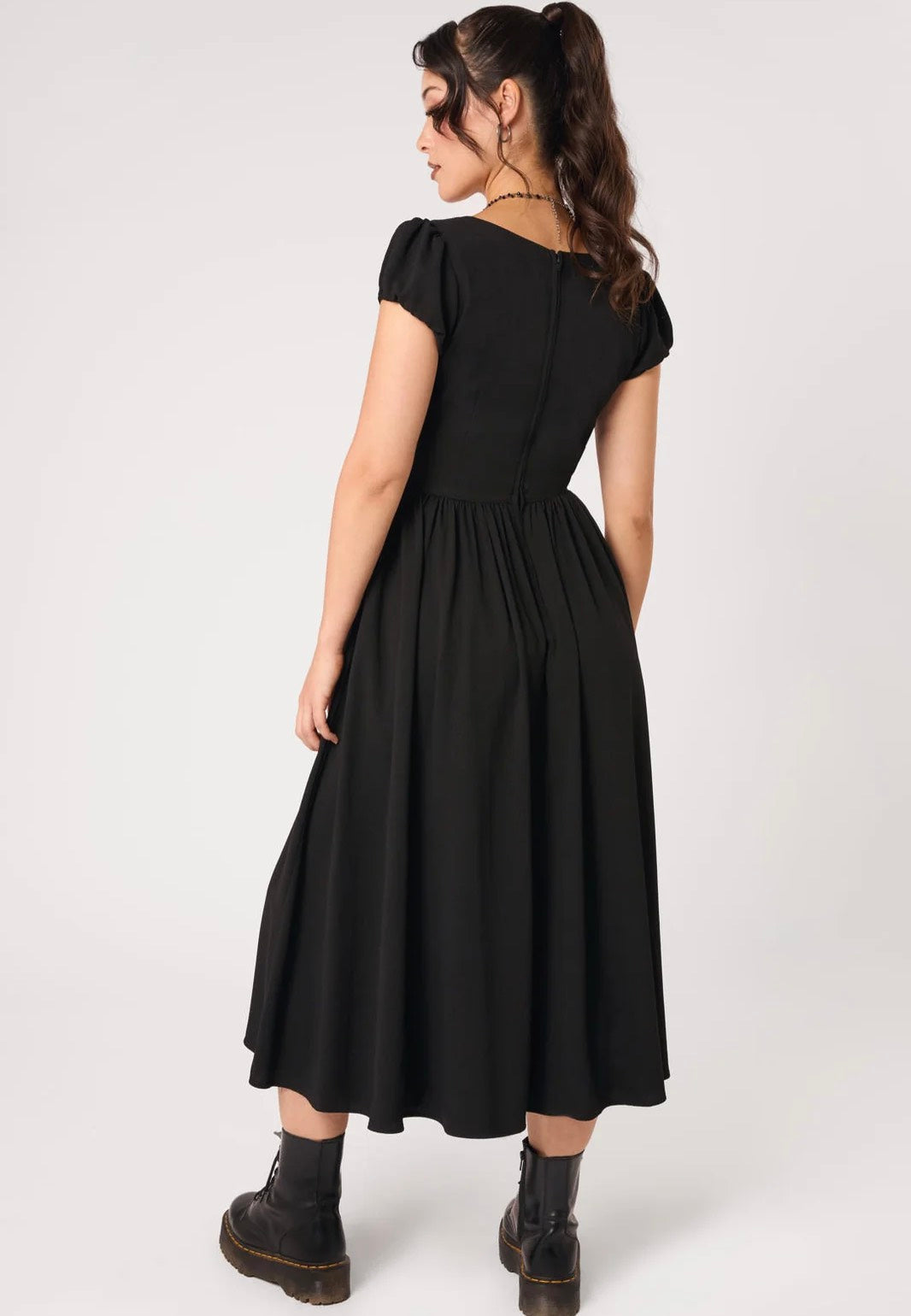 Hellbunny Nevermore Dress Black Vestido