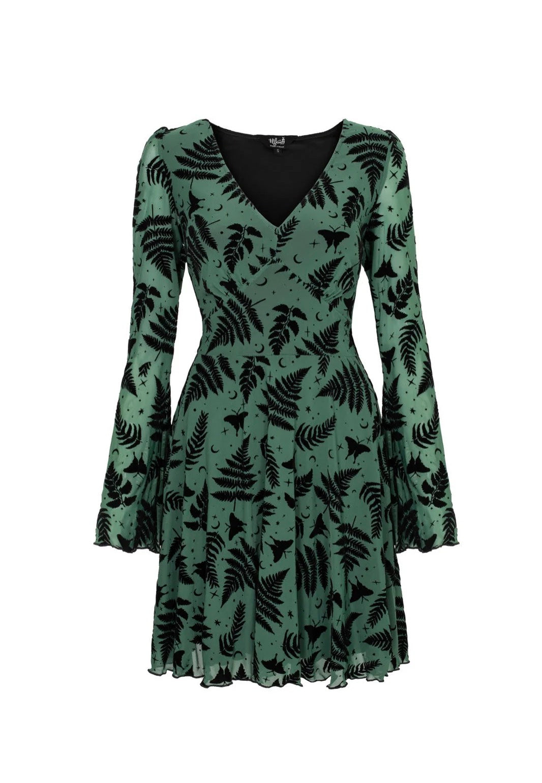 Hellbunny Fearn Mini Green Vestido