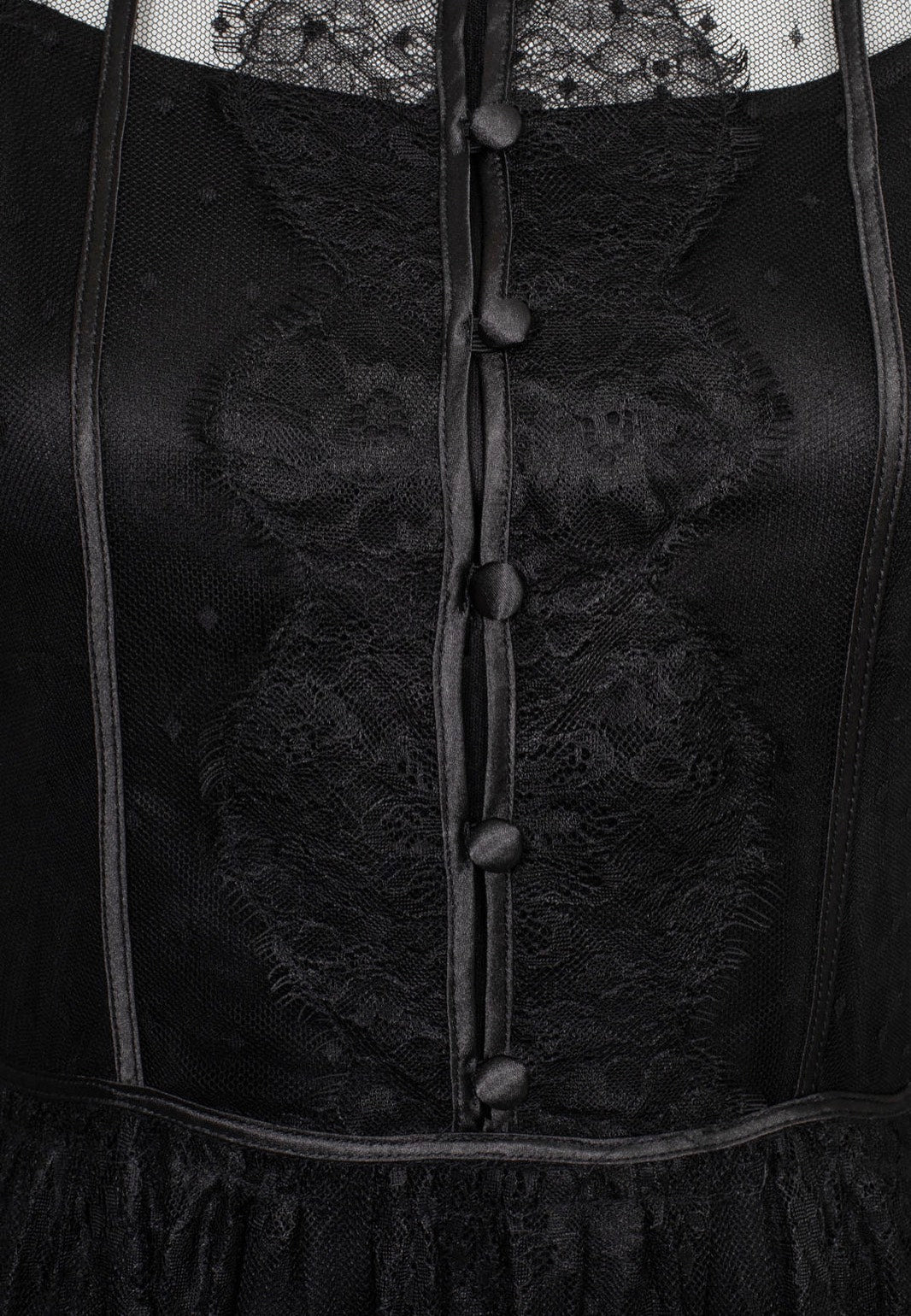 Hellbunny Dark Knight Midi Black Vestido