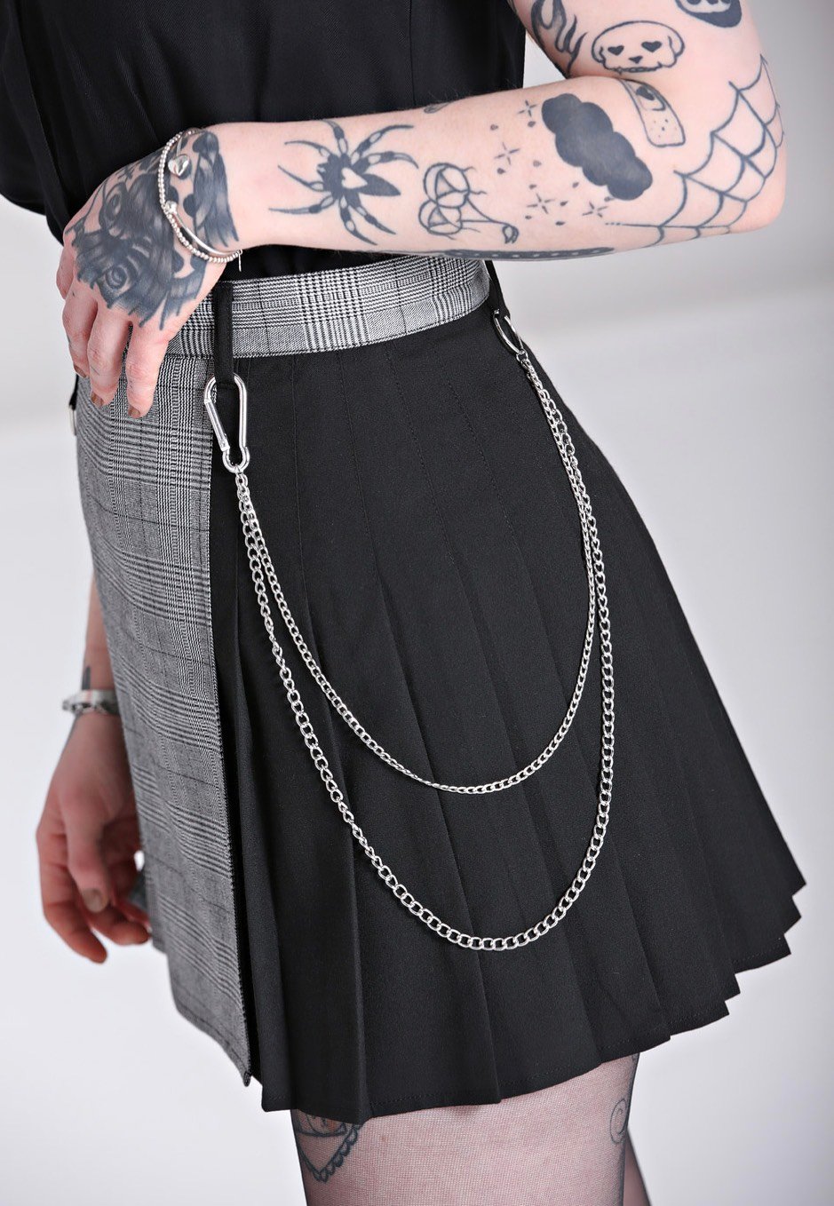 Hellbunny - Mina Grey - Skirt