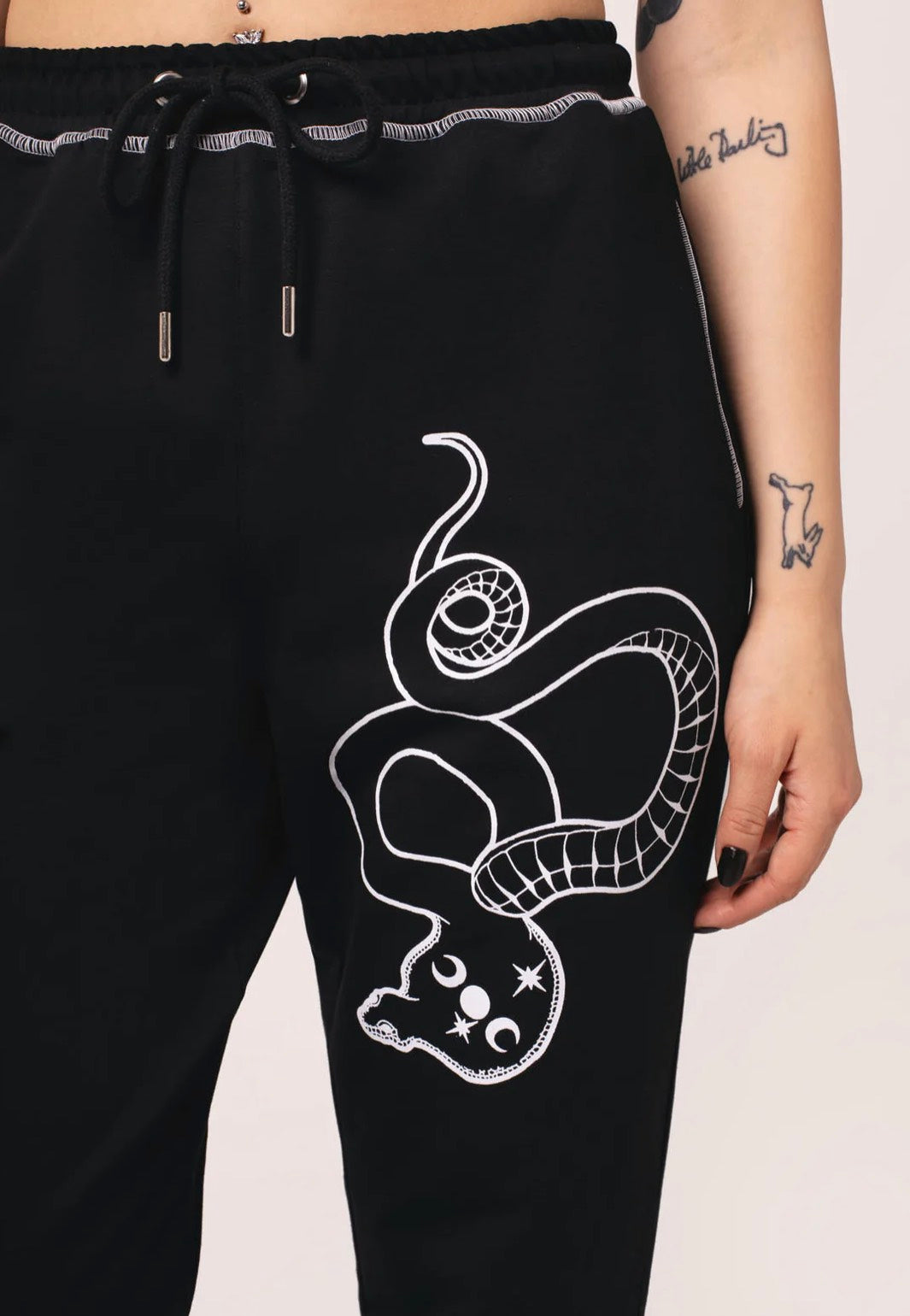 Hellbunny - Venom Black - Sweat Pants | Women-Image