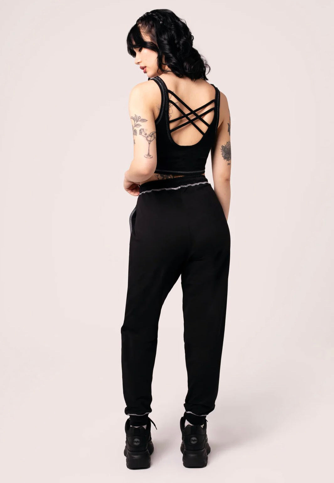 Hellbunny - Venom Black - Sweat Pants | Women-Image