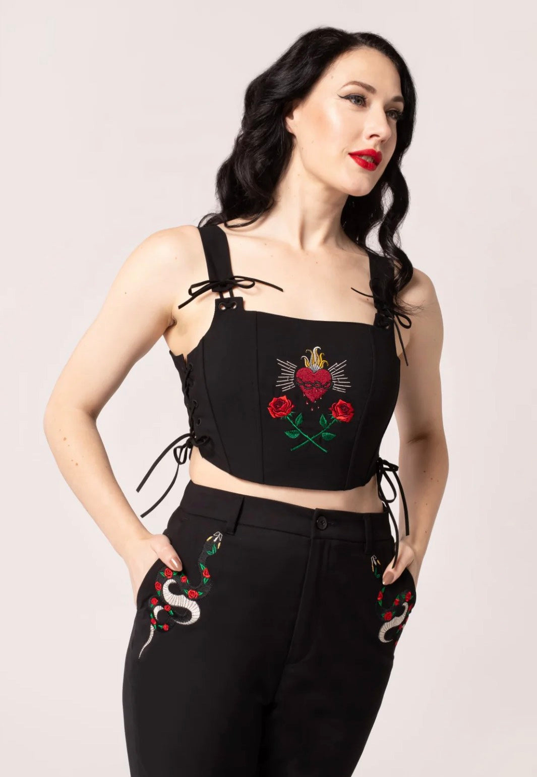 Hellbunny - Viva Maria Black - Corset | Women-Image