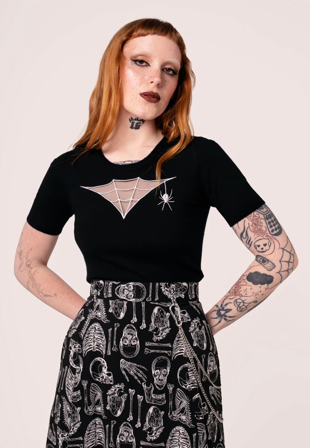 Hellbunny - Cobweb Black - Top | Women-Image