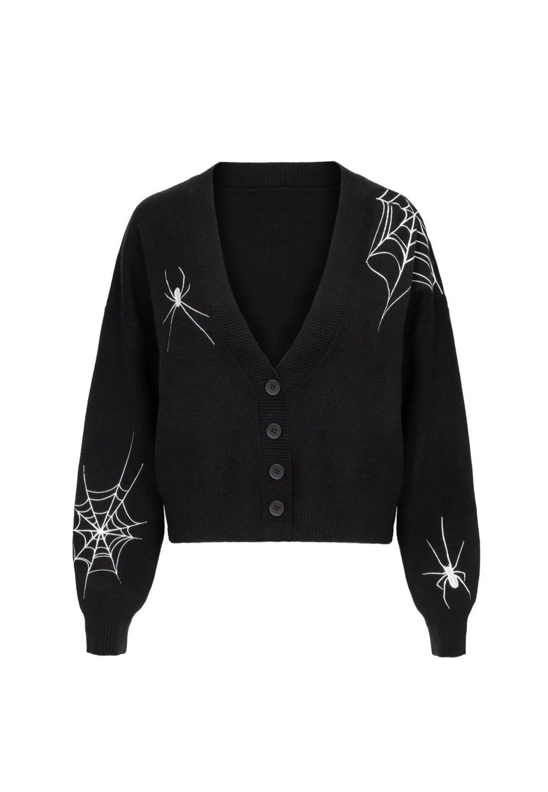 Hellbunny Spooked Black/White Cardigan