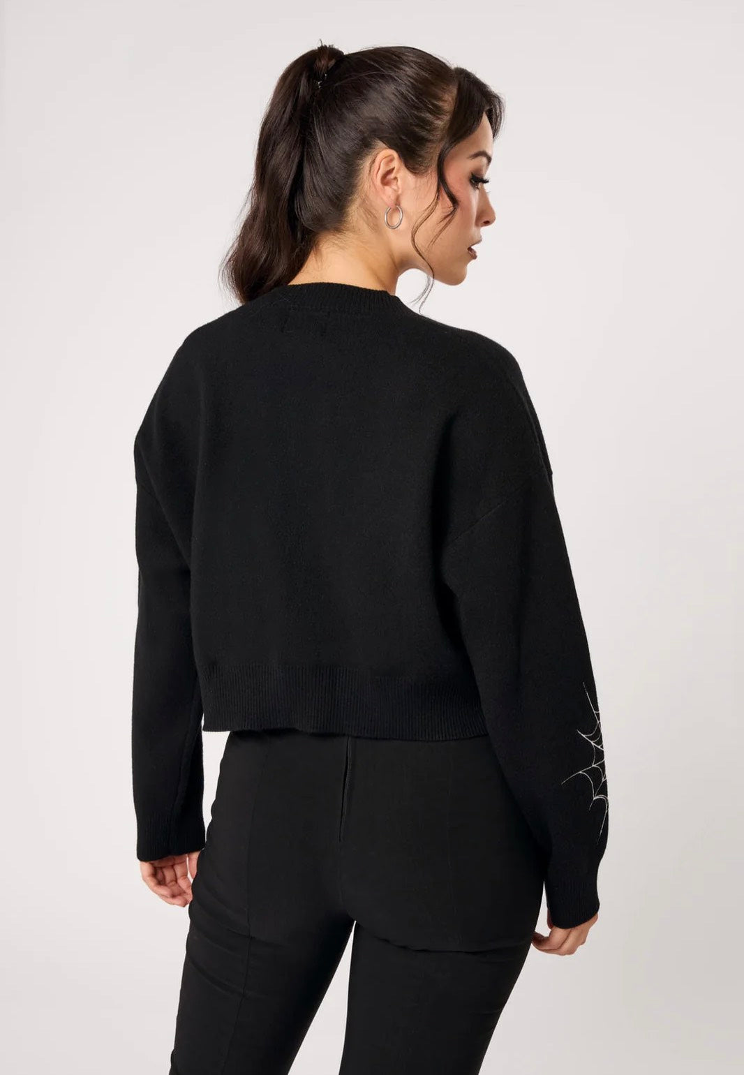 Hellbunny Spooked Black/White Cardigan