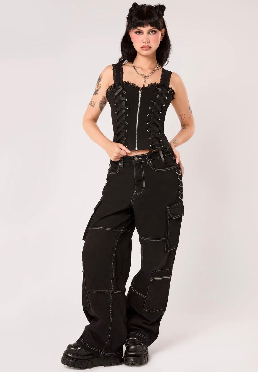 Hellbunny Quinzel C Black Top
