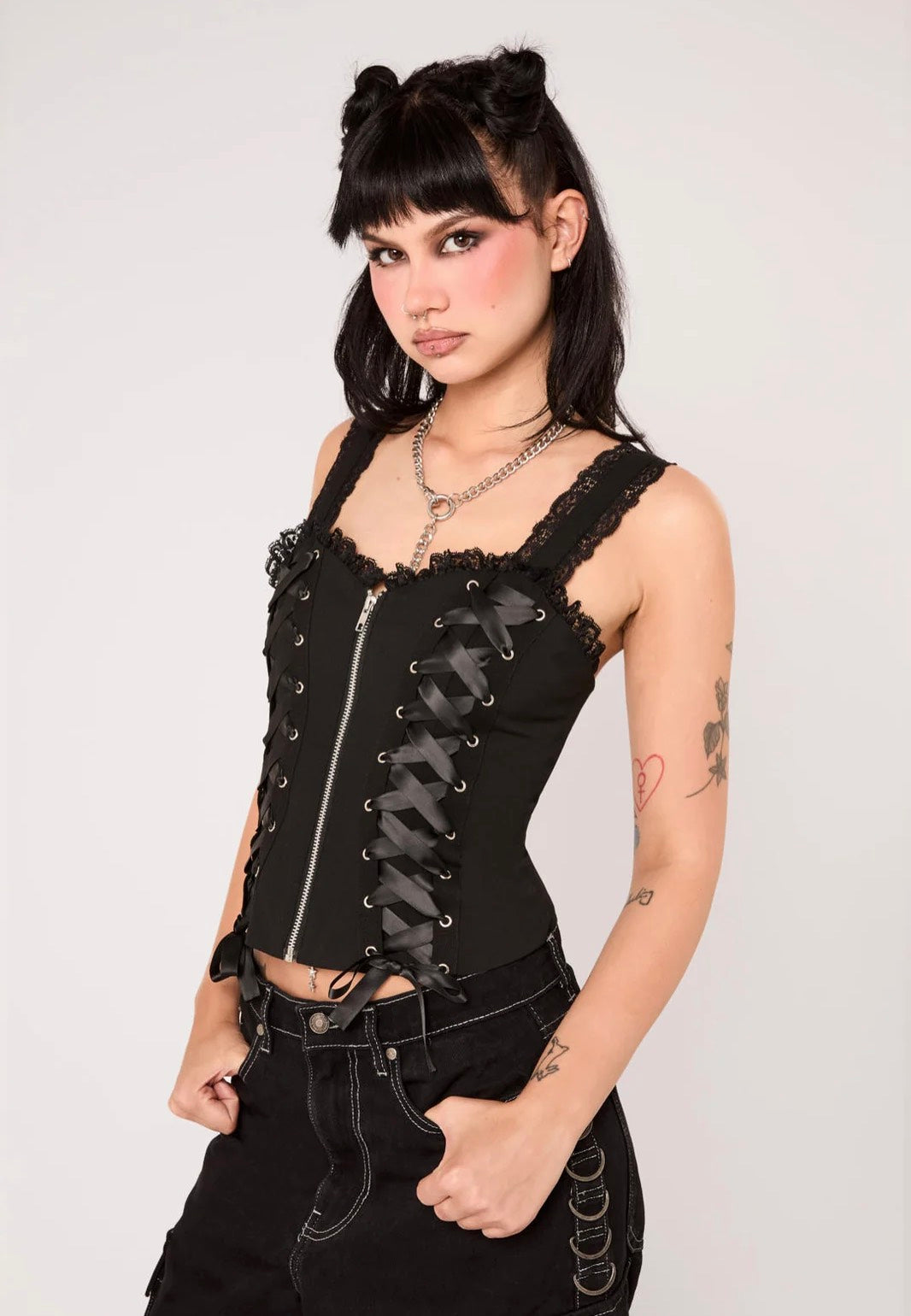 Hellbunny Quinzel C Black Top