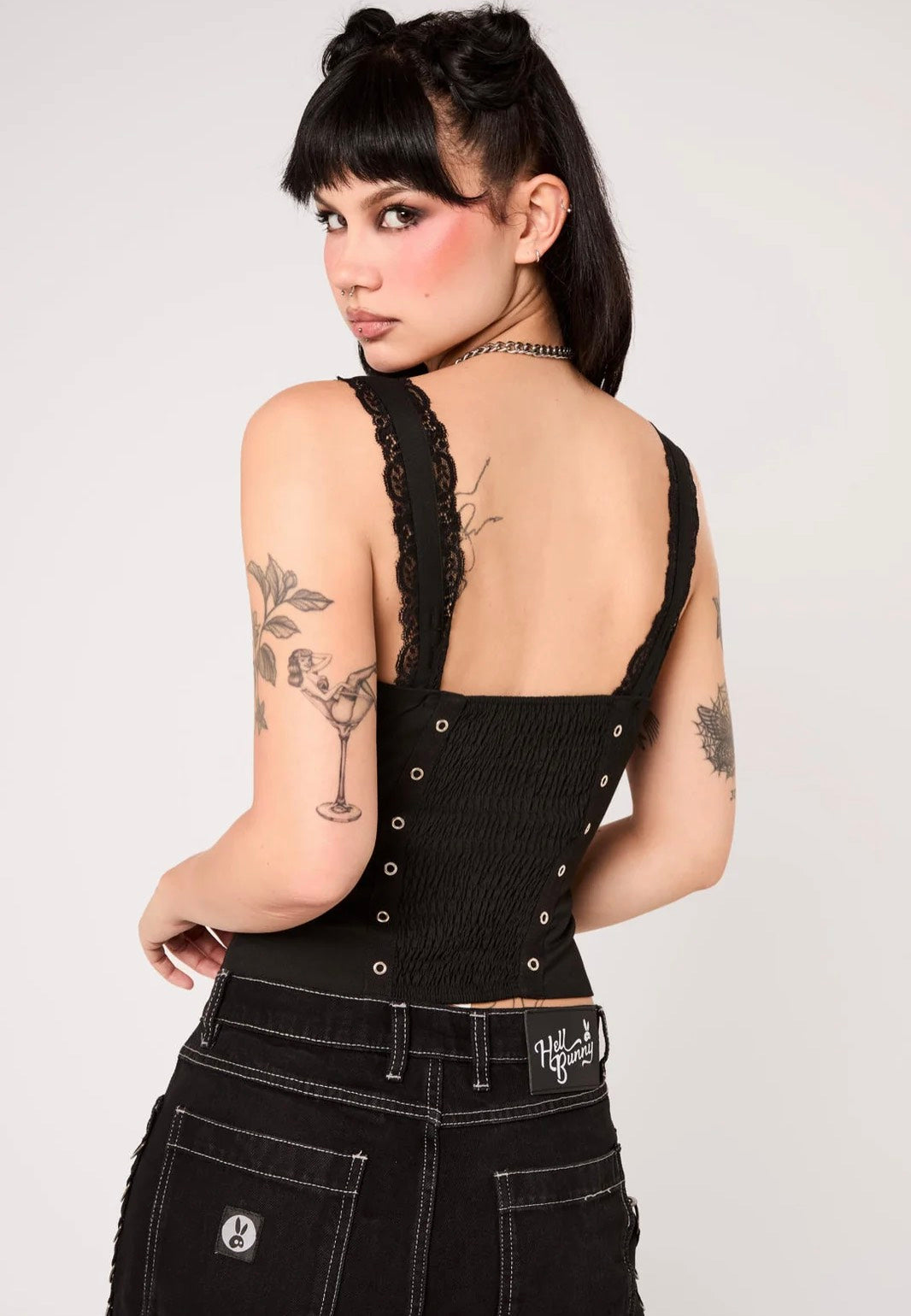 Hellbunny Quinzel C Black Top