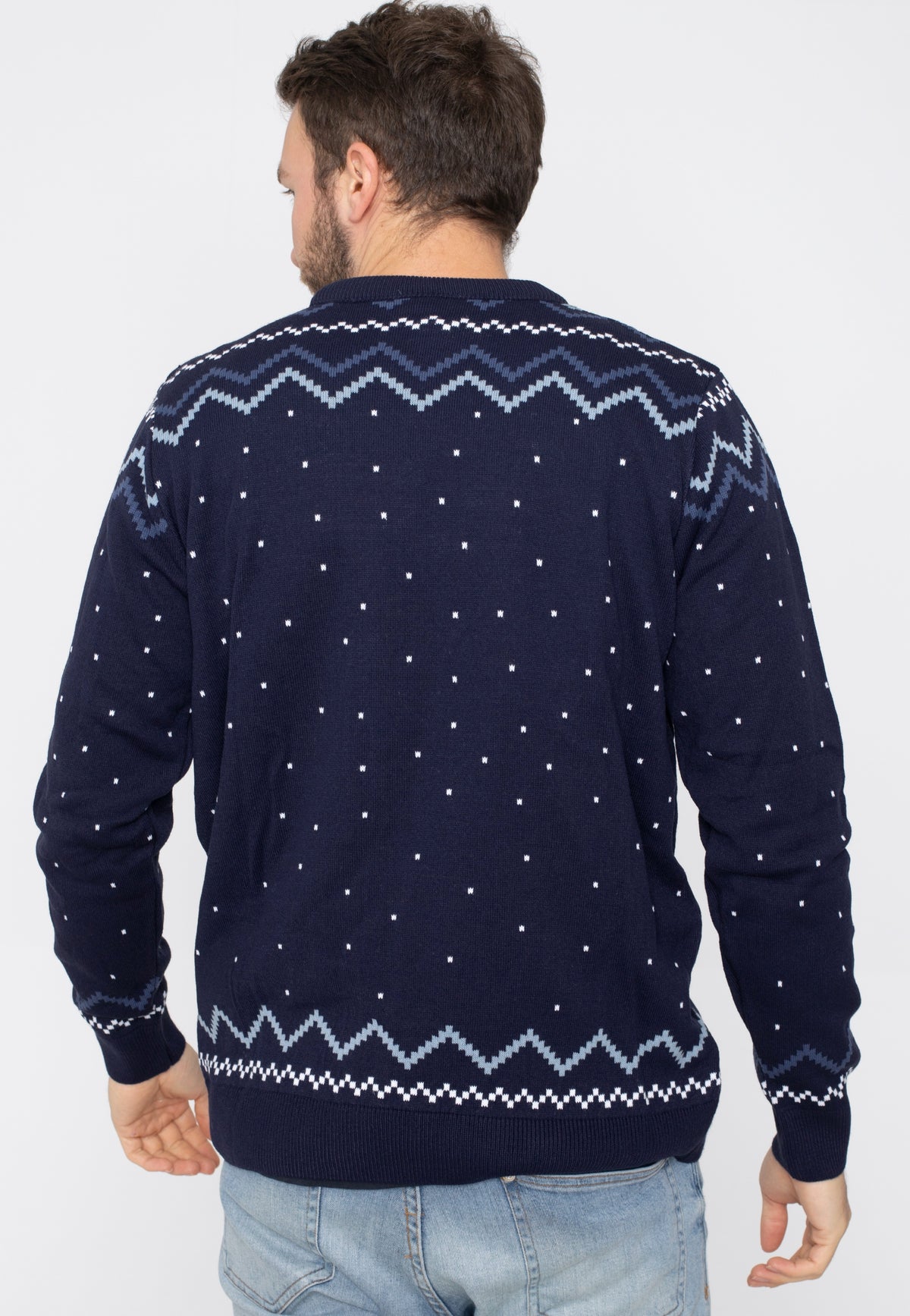 Harry Potter Hogwarts Xmas Knit Navy Jersey de punto
