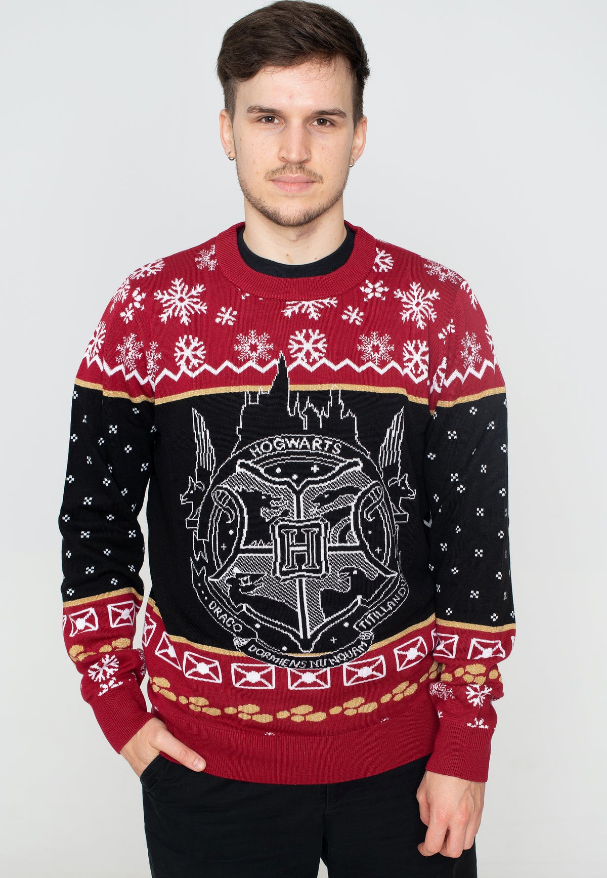 Harry Potter Hogwarts Xmas Knit Jersey de punto