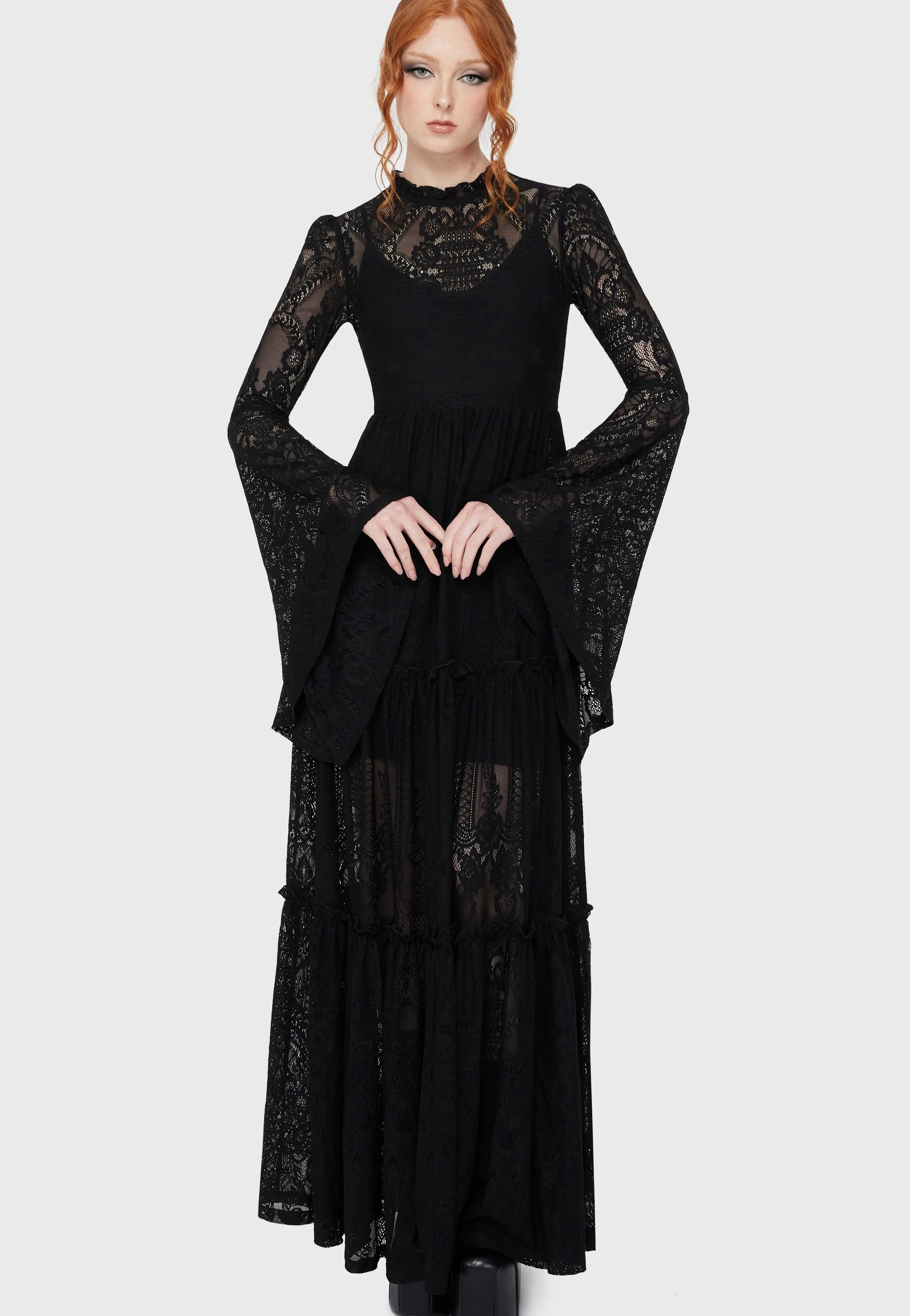 killstar dress Killstar - Hecate Lace Black - Dress