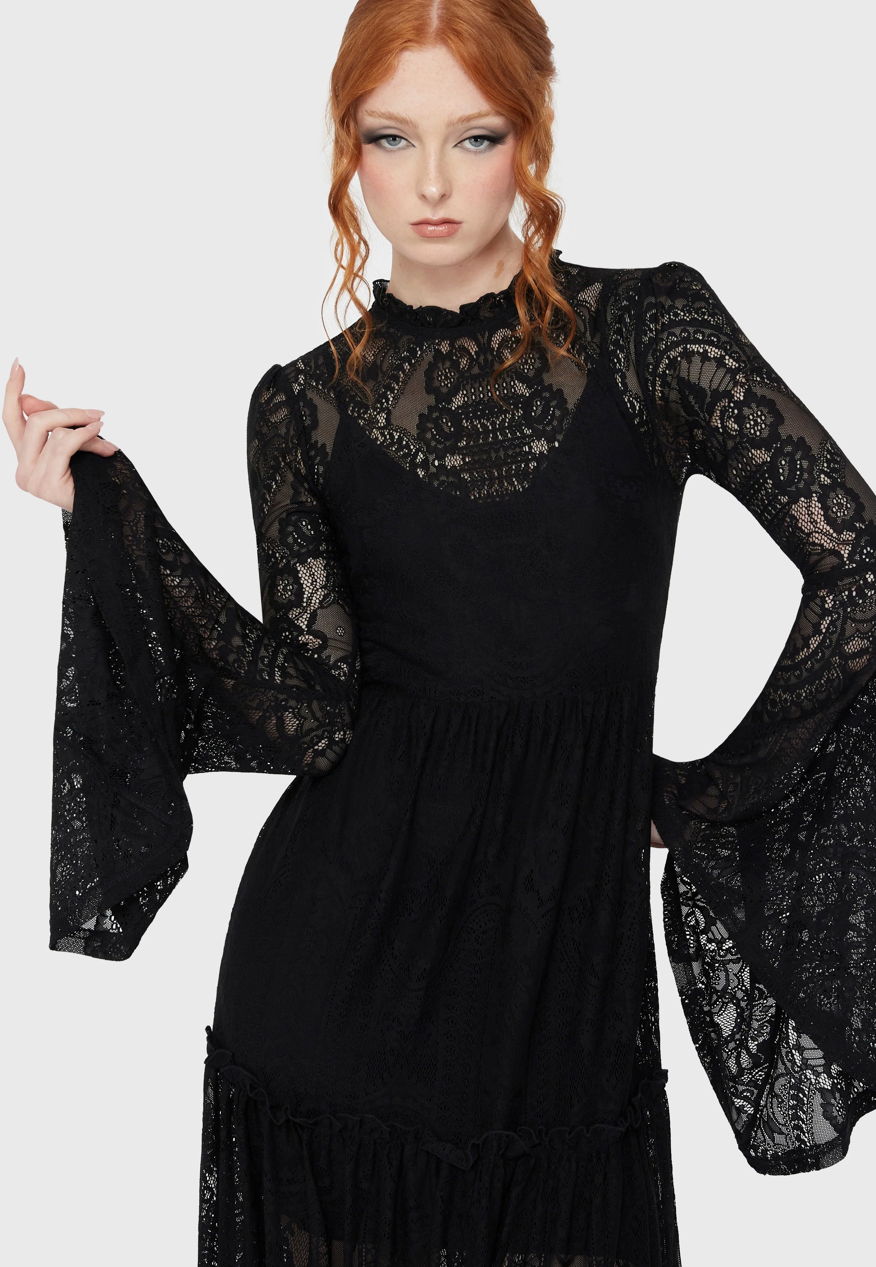 Killstar - Hecate Lace Black - Dress | Women-Image