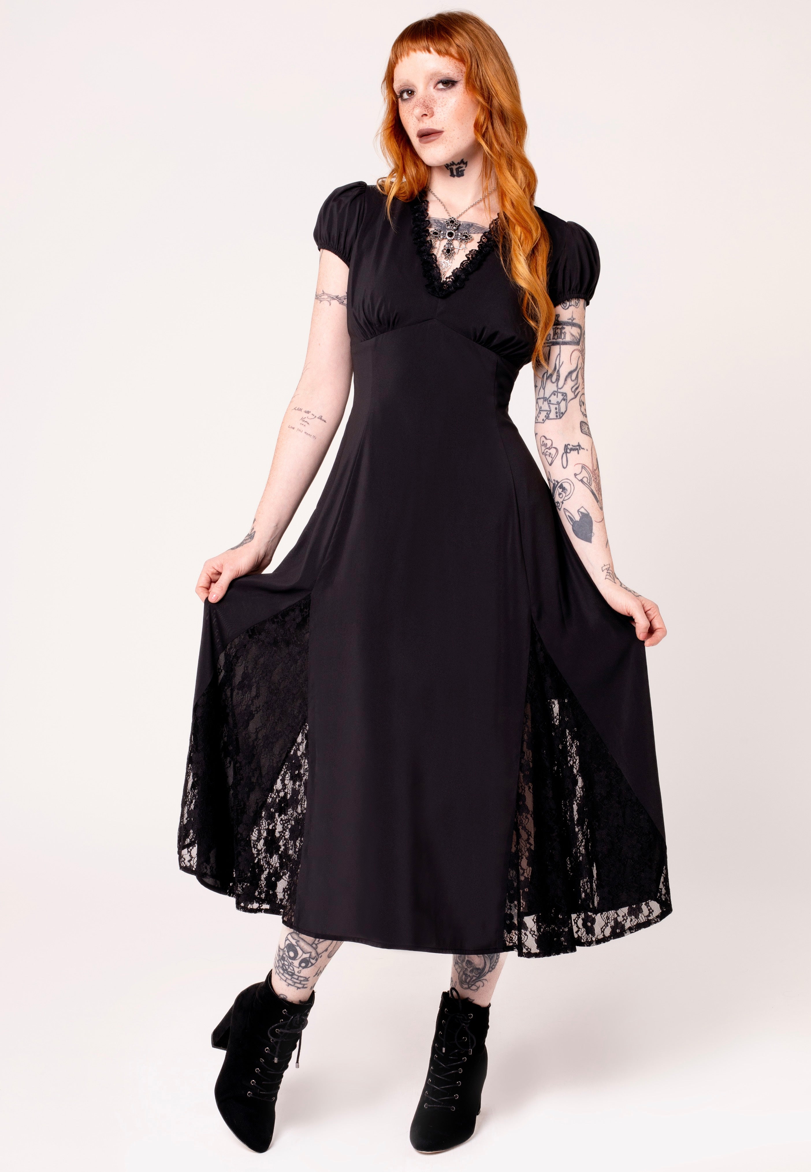 Hellbunny - Edith Black - Dress | Women-Image