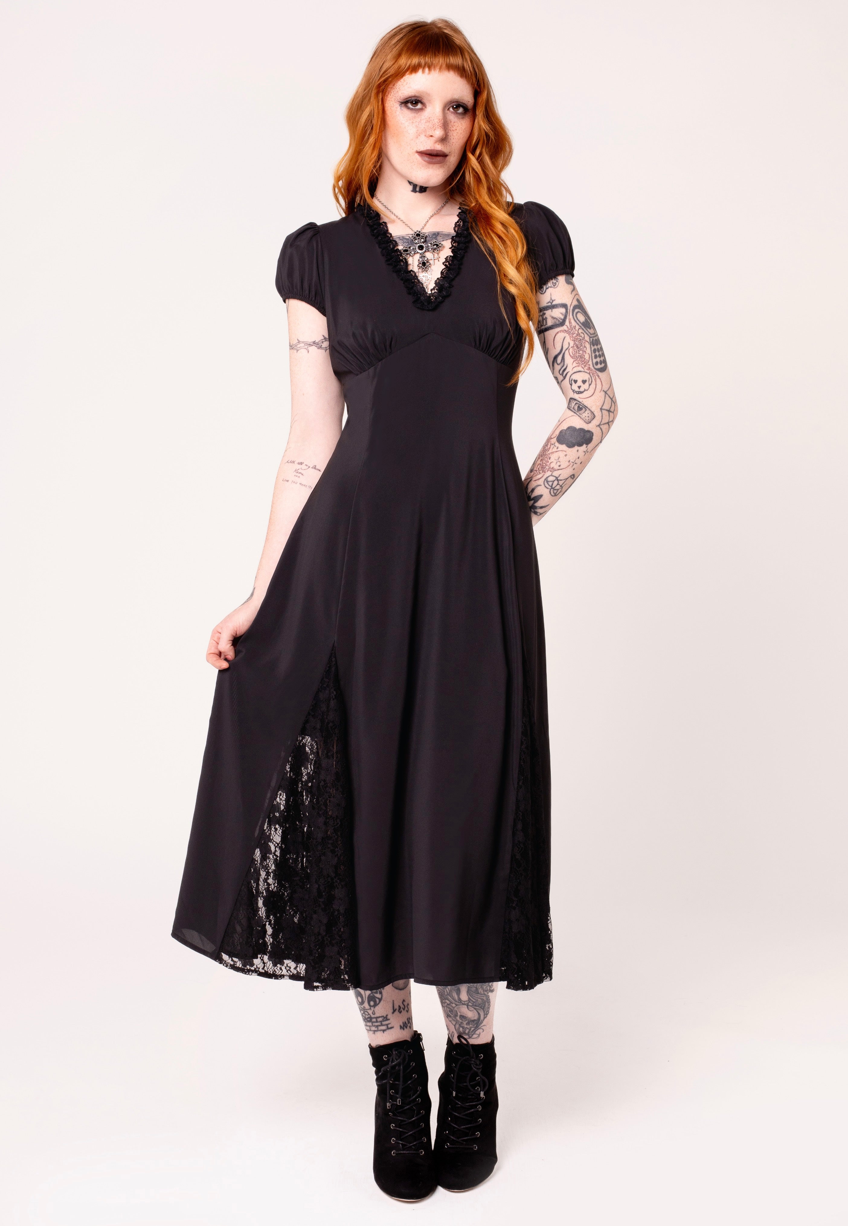 Hellbunny - Edith Black - Dress | Women-Image