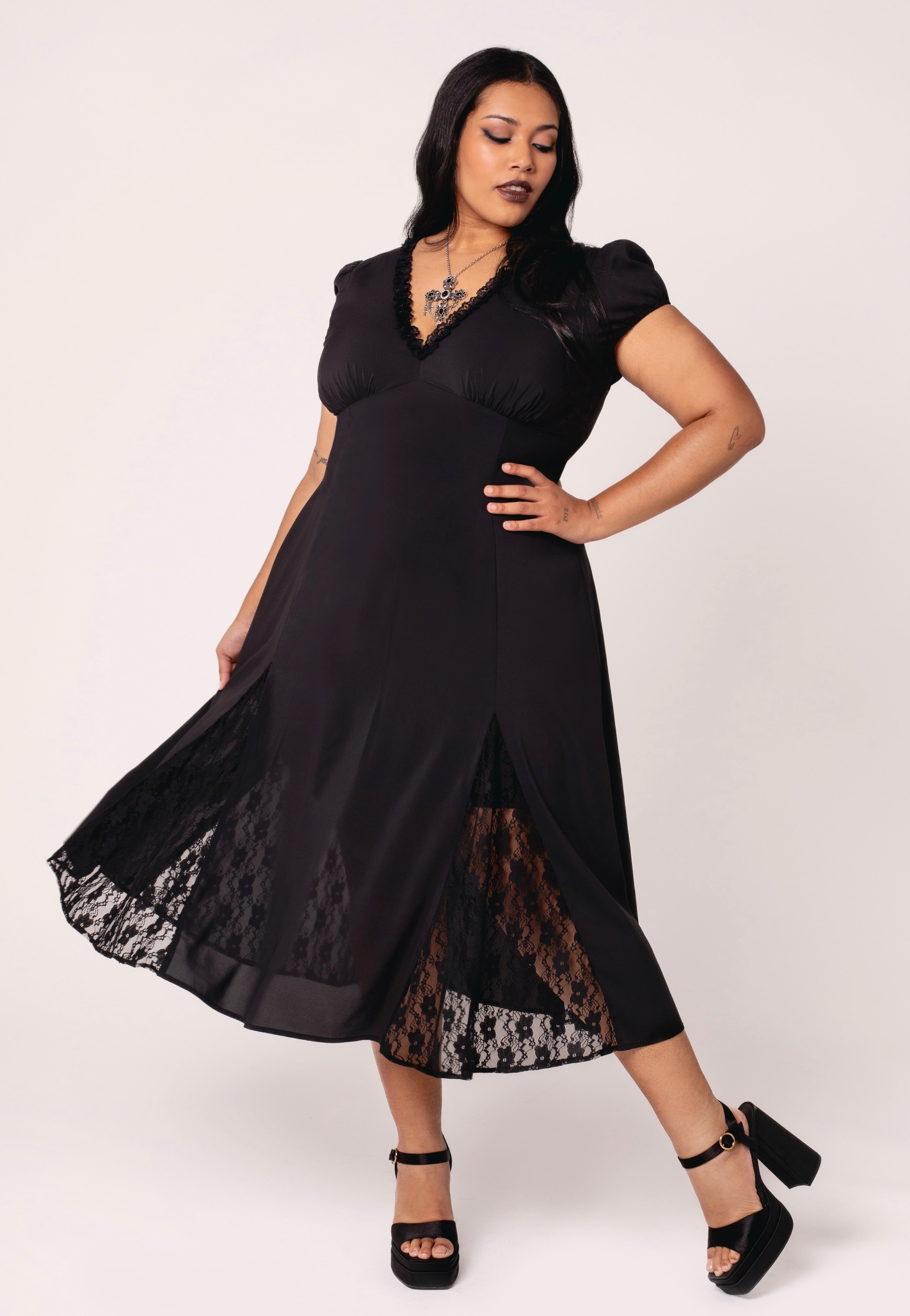 Hellbunny - Edith Black - Dress | Women-Image