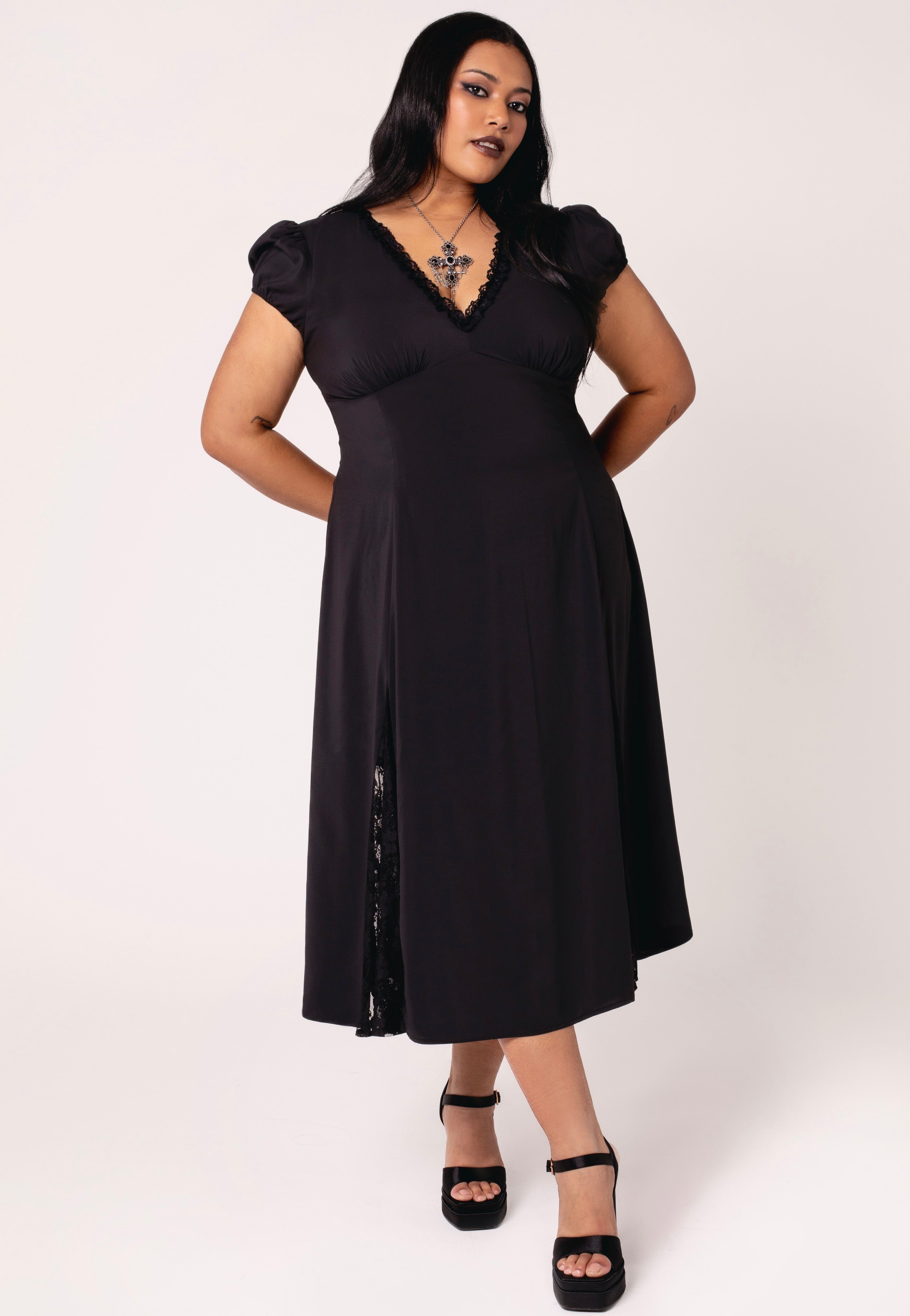 Hellbunny - Edith Black - Dress | Women-Image