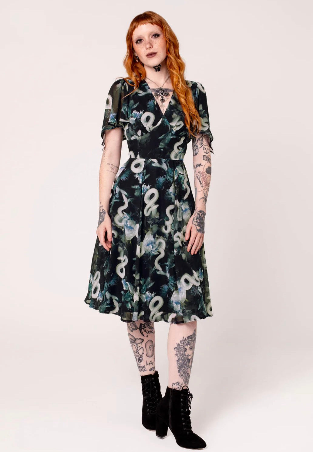 Hellbunny - Serpent Black - Dress | Women-Image