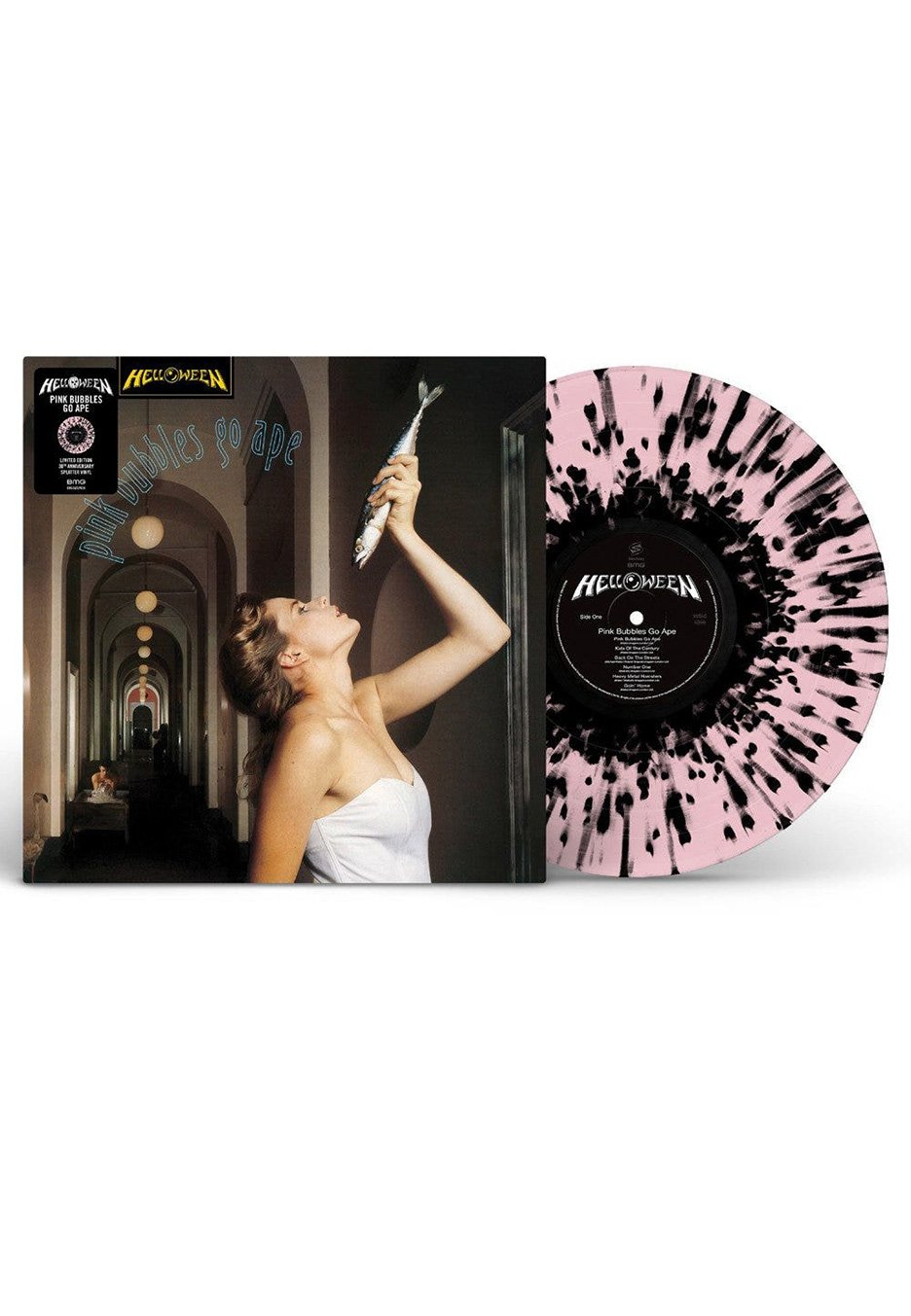 Helloween - Pink Bubbles Go Ape (30Th Anniversary) Pink/Black - Colored Vinyl