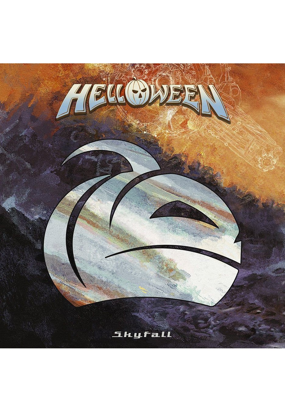 Helloween - Skyfall Orange/Black - Splattered Mini Vinyl
