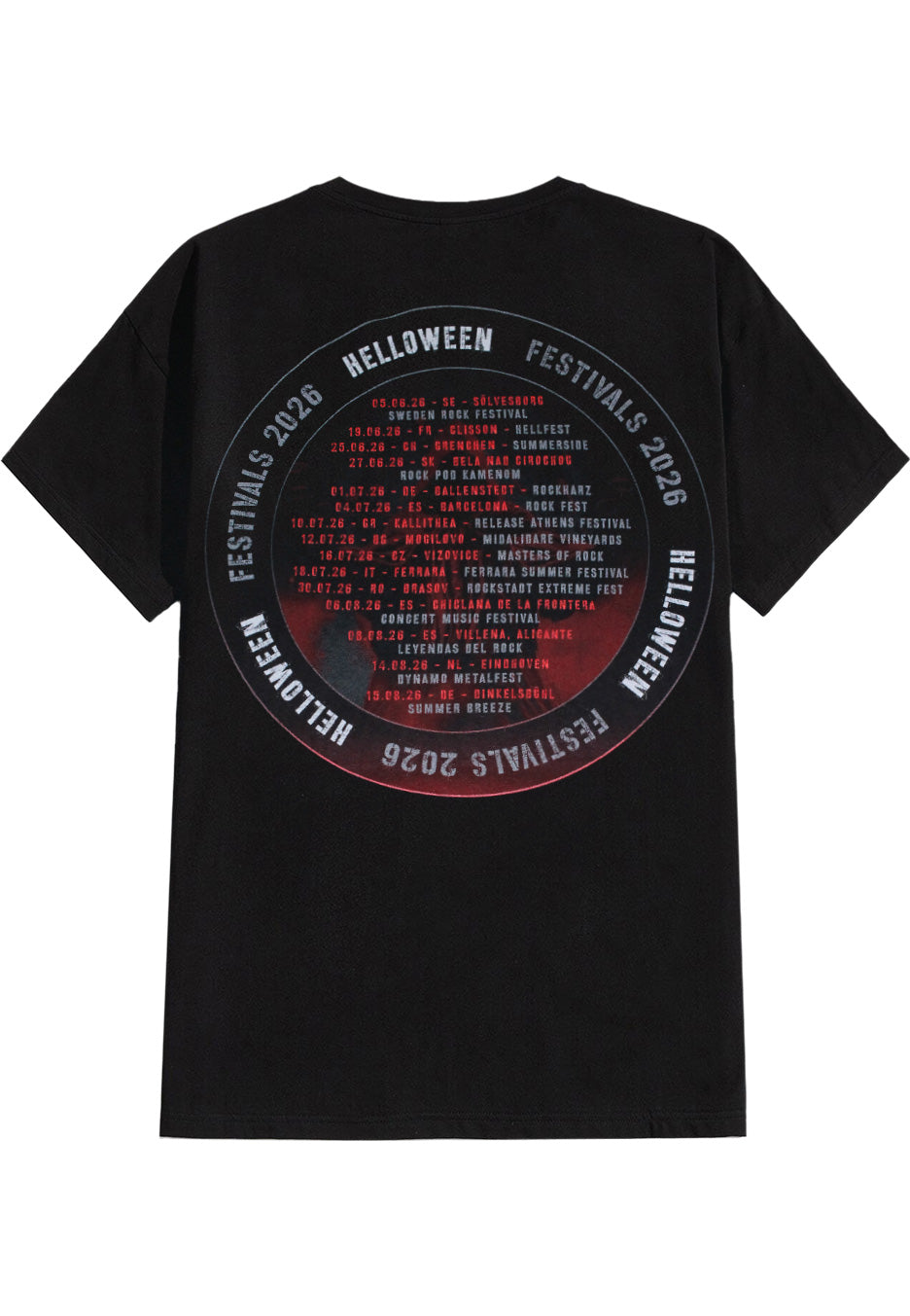 Helloween Keeper Emblem Festivals 2026 Camiseta