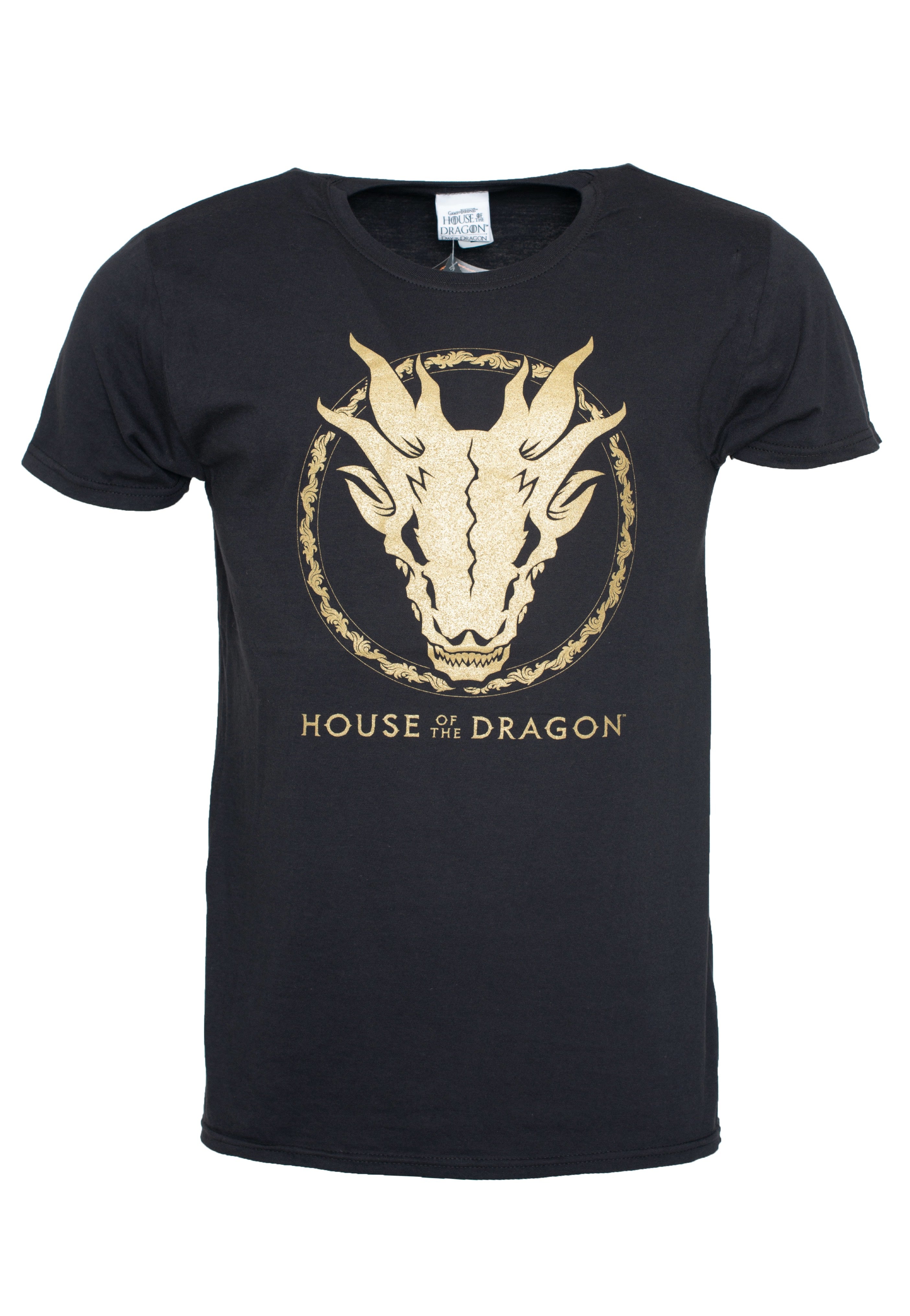 House Of The Dragon - Gold Ink Skull - T-Shirt