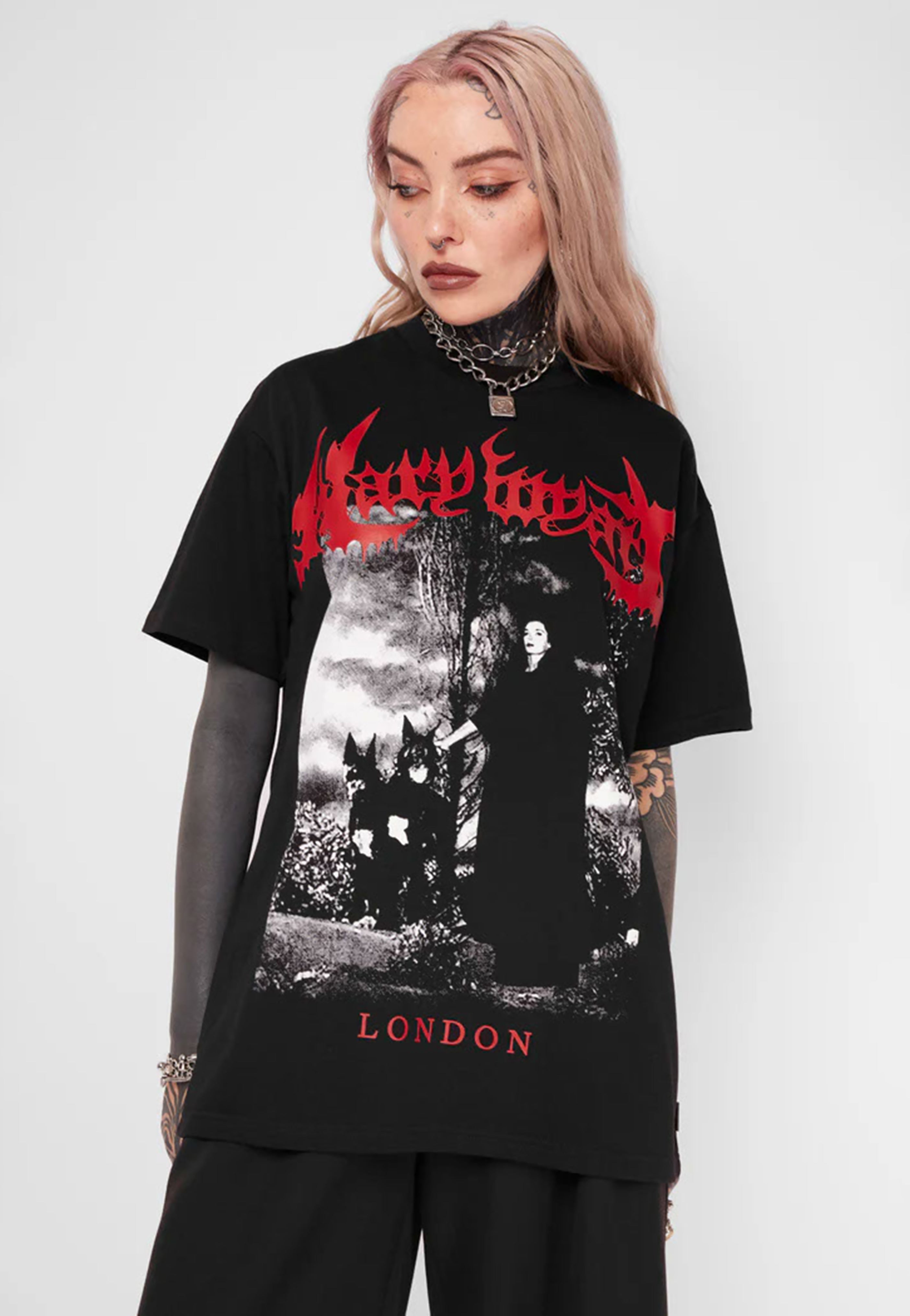 Mary Wyatt - Legion Oversized Black/Red - T-Shirt | Men-Image