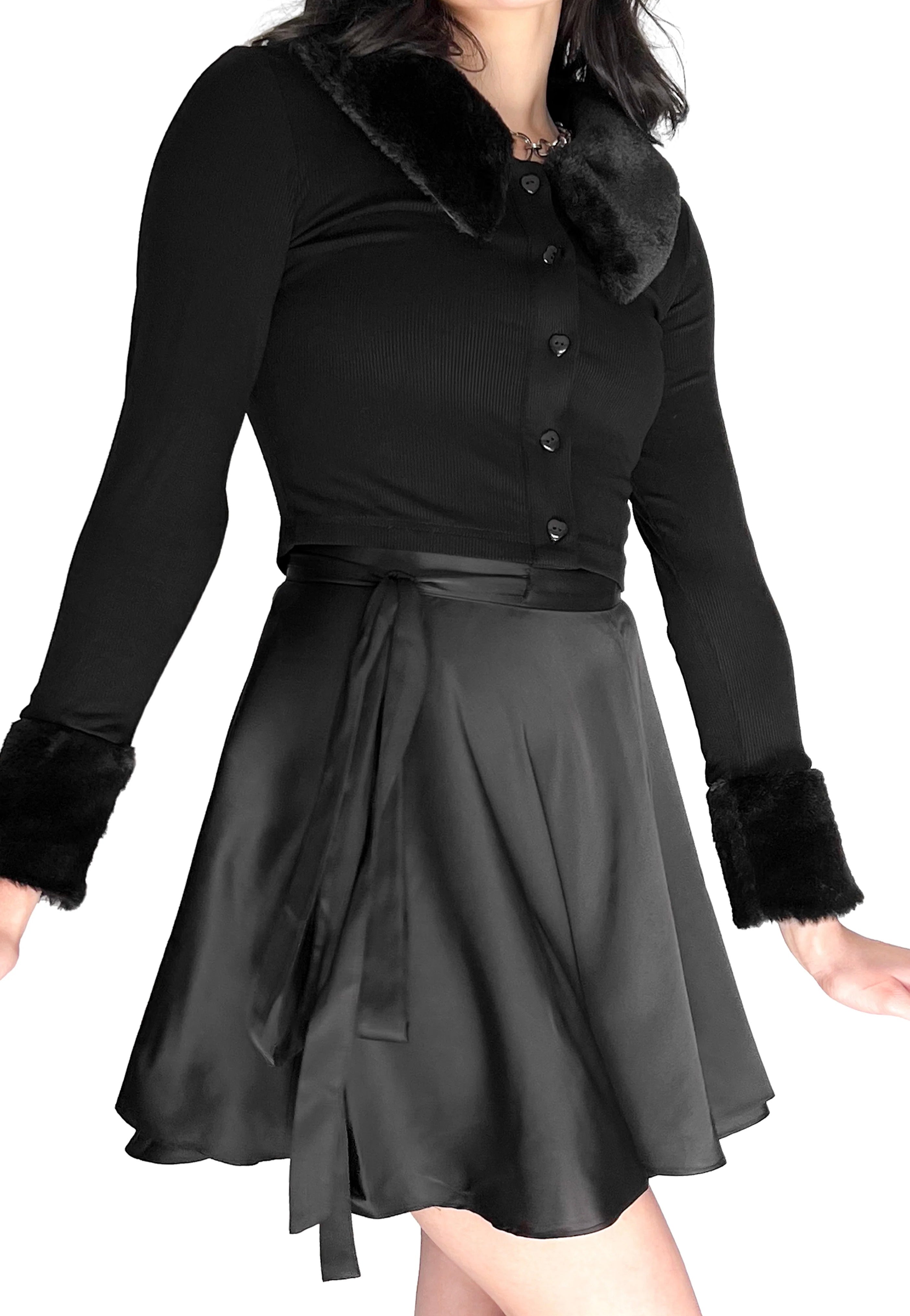 Foxblood - Ballet Wrap Black - Skirt | Women-Image