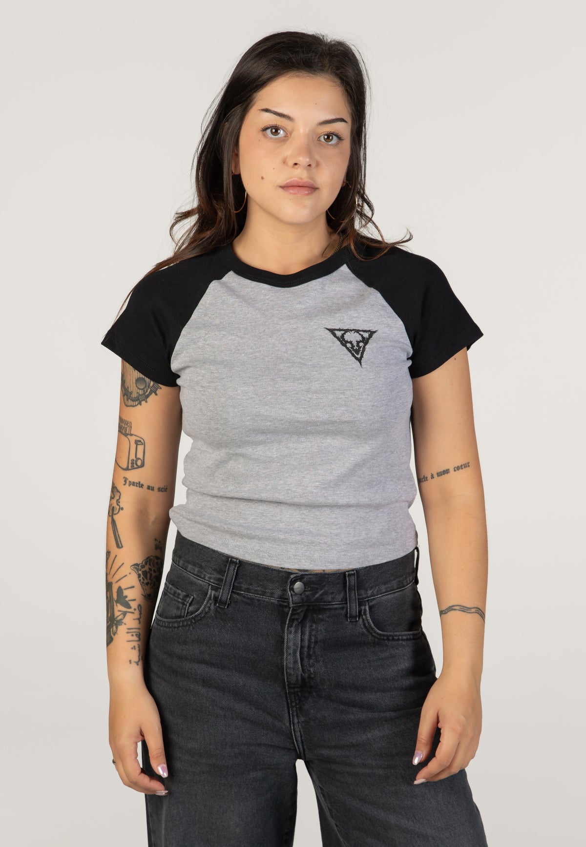 Vulvodynia Logo Grey Camiseta de chica