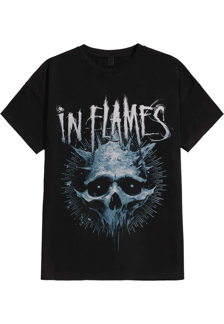 In Flames - Frozen Jester Skull - T-Shirt | Neutral-Image