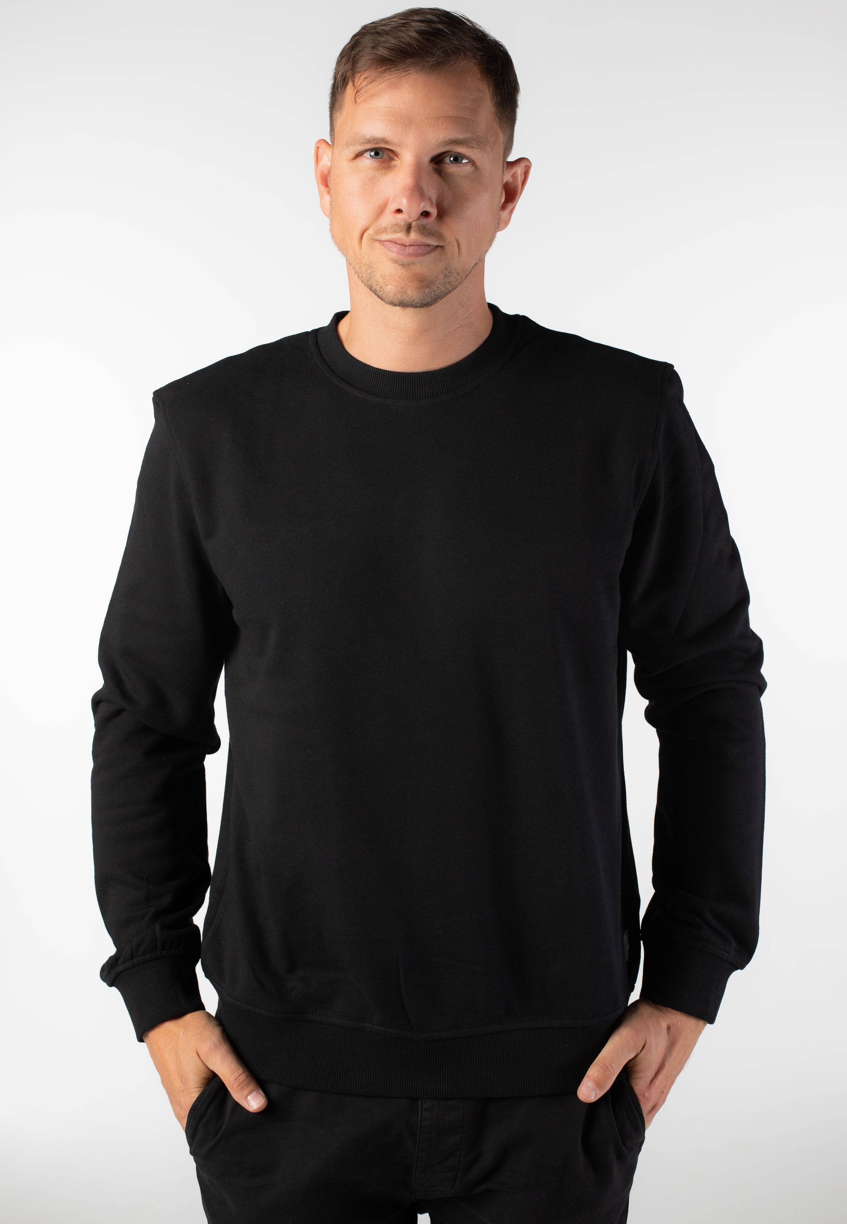 Indicode - Fence Black - Sweater | Men-Image