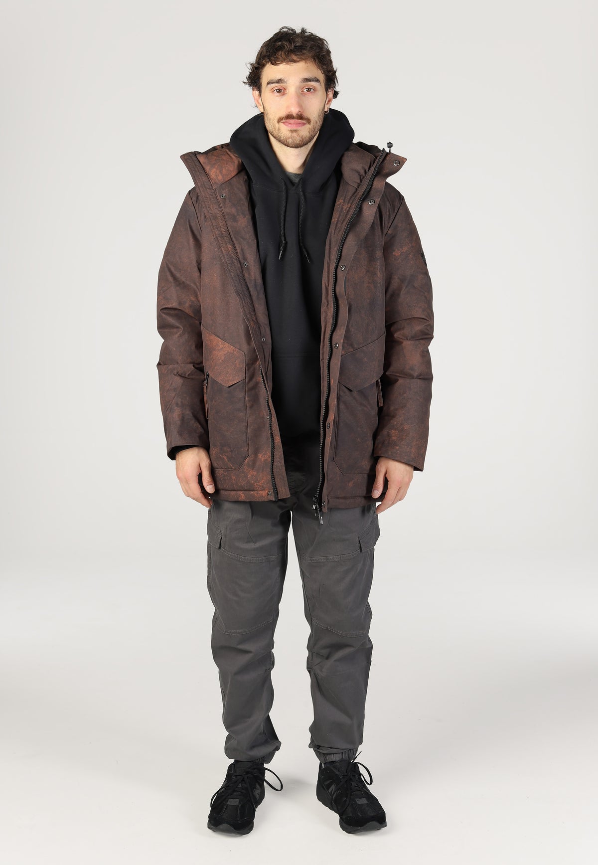 Indicode Grimmaldy Dark Brown Mix Chaqueta
