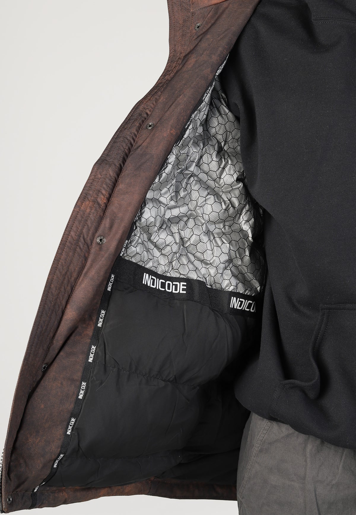 Indicode Grimmaldy Dark Brown Mix Chaqueta