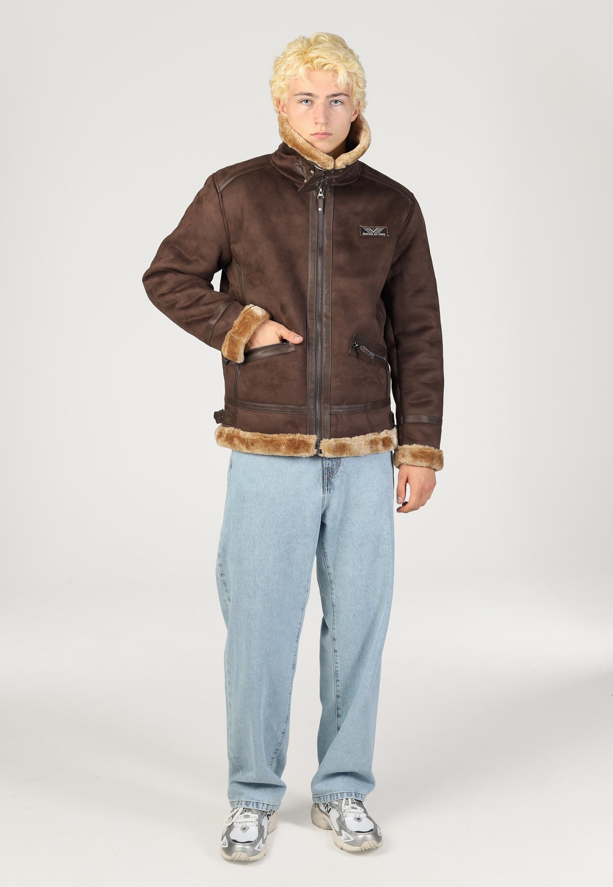 Indicode Kelvane Dark Brown Chaqueta