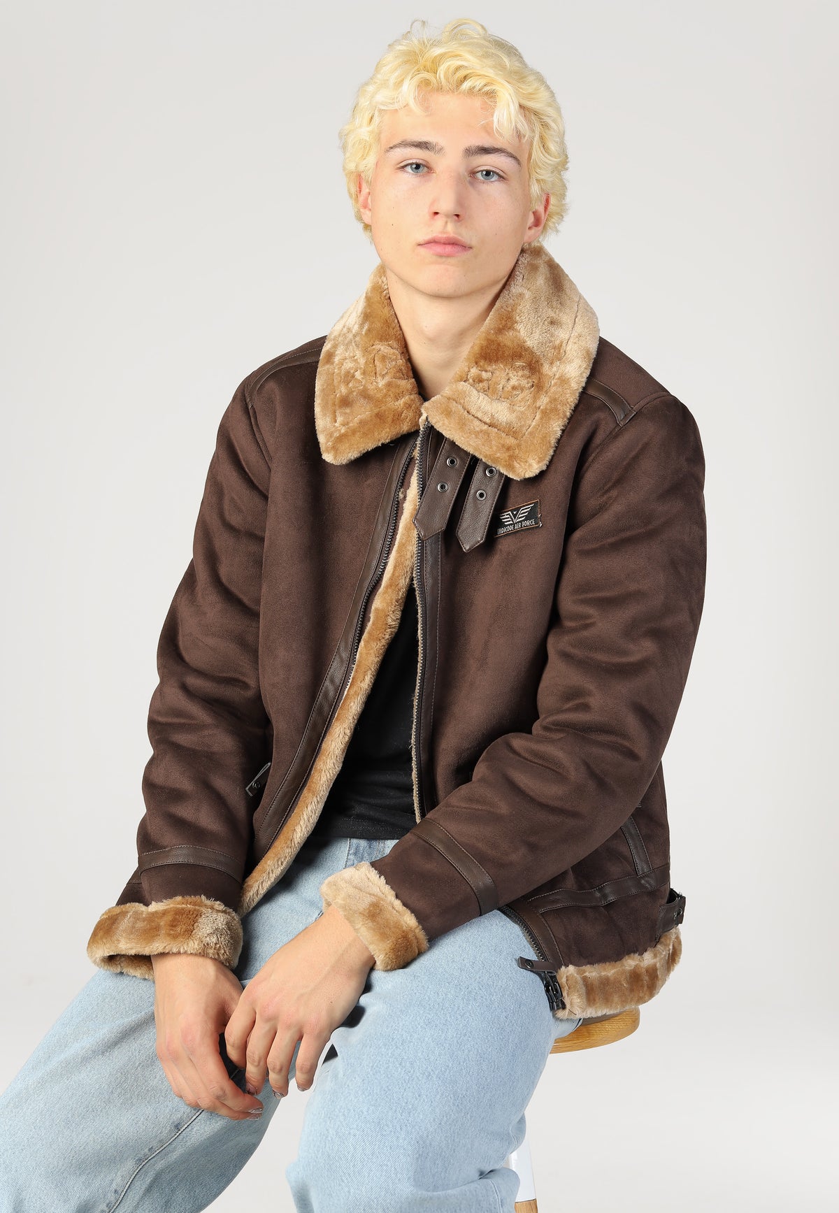 Indicode Kelvane Dark Brown Chaqueta