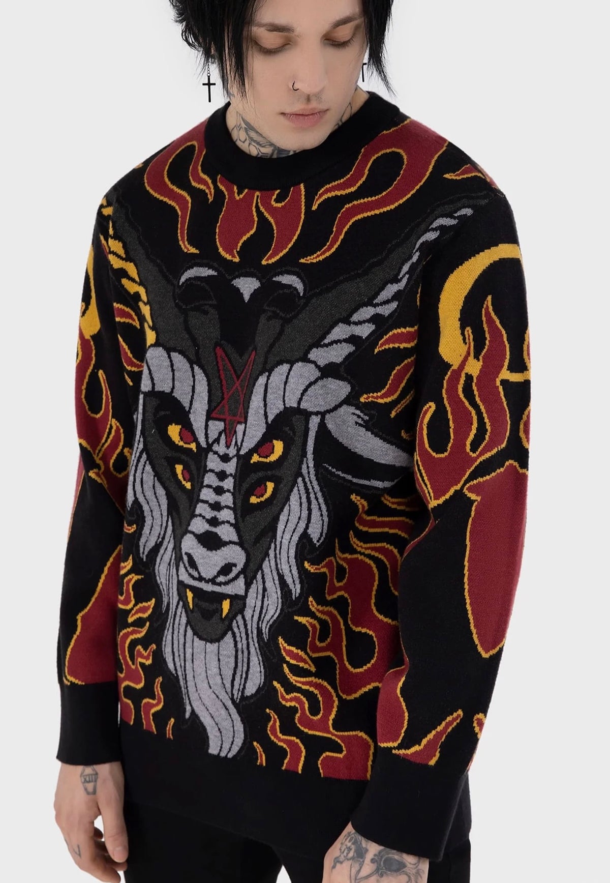 Killstar Inferno Hallowmas Jersey de punto