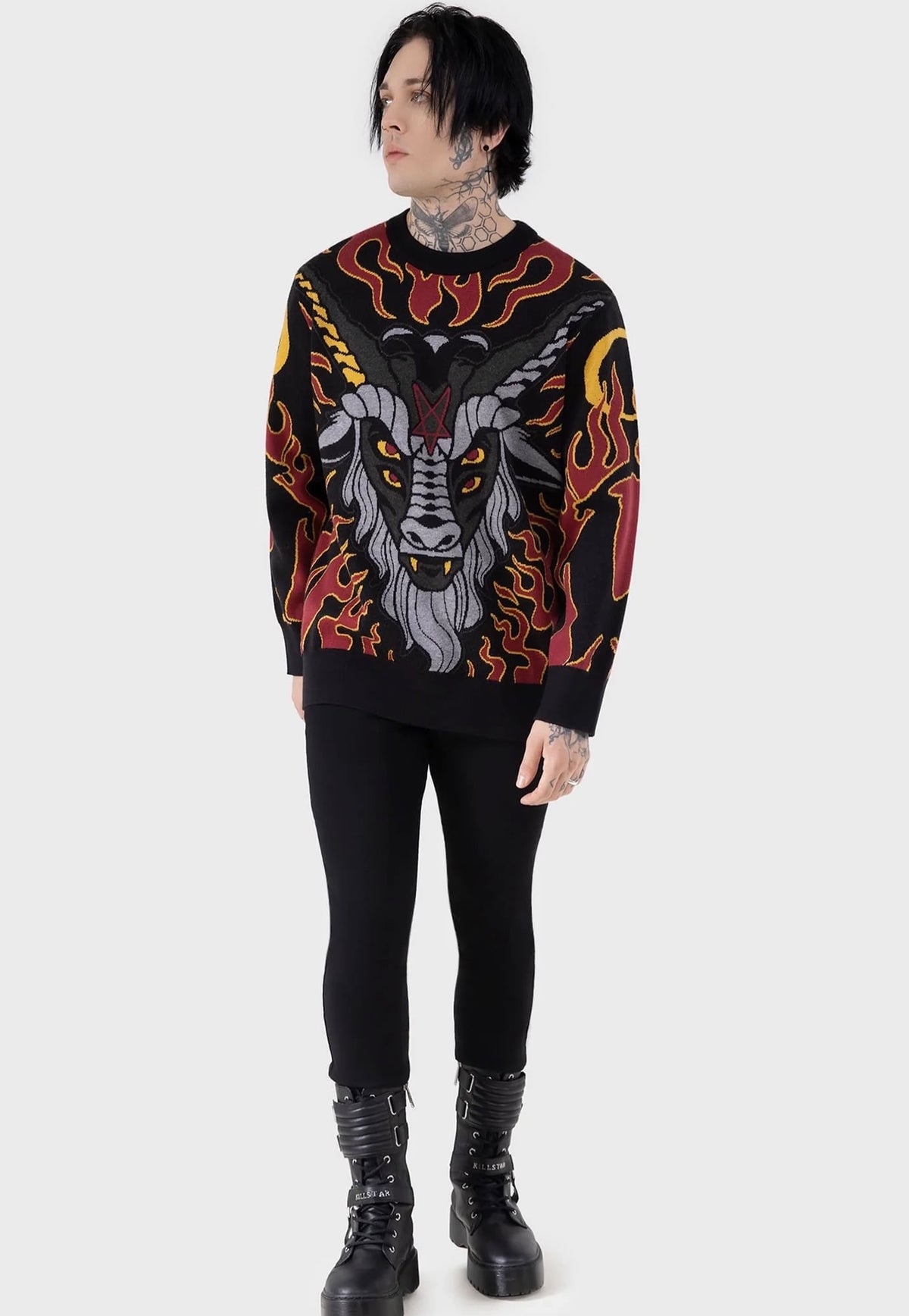 Killstar Inferno Hallowmas Jersey de punto