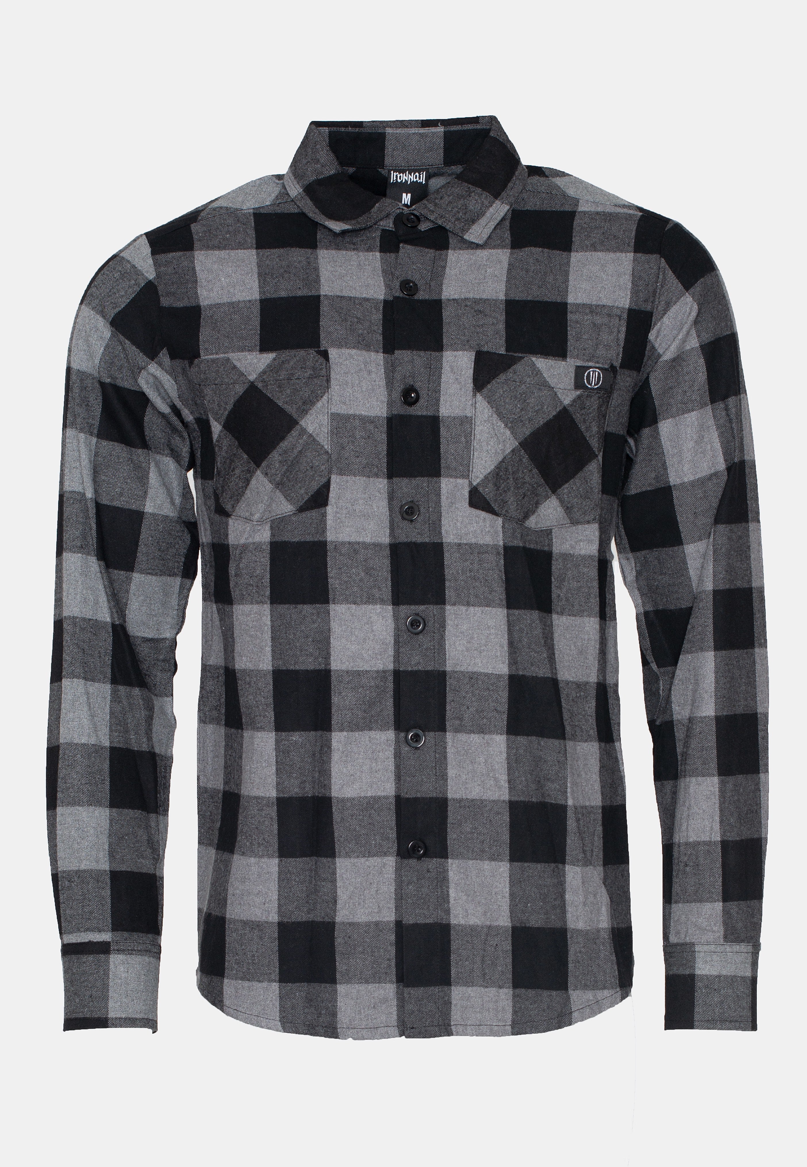 Ironnail - Hooft Black/Charcoal Flanell - Shirt | Men-Image