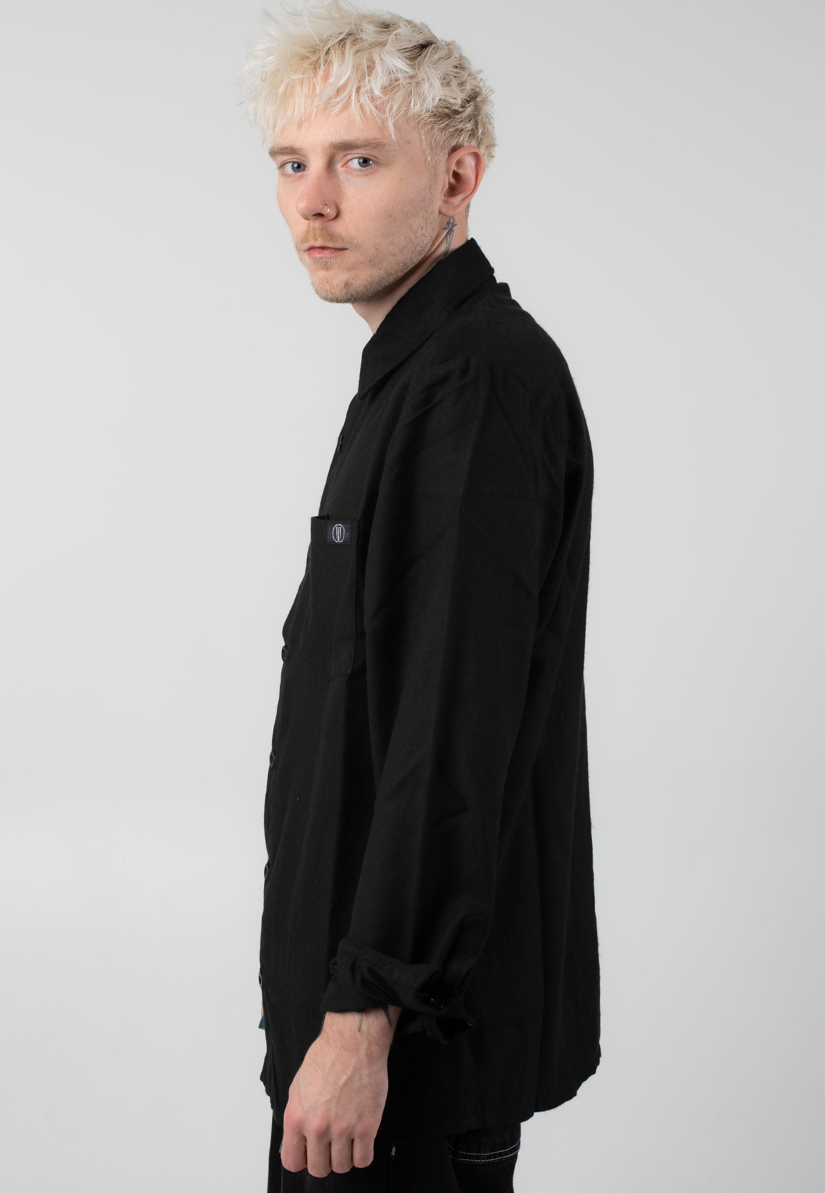 Ironnail - Hooft Black Flanell - Shirt | Men-Image