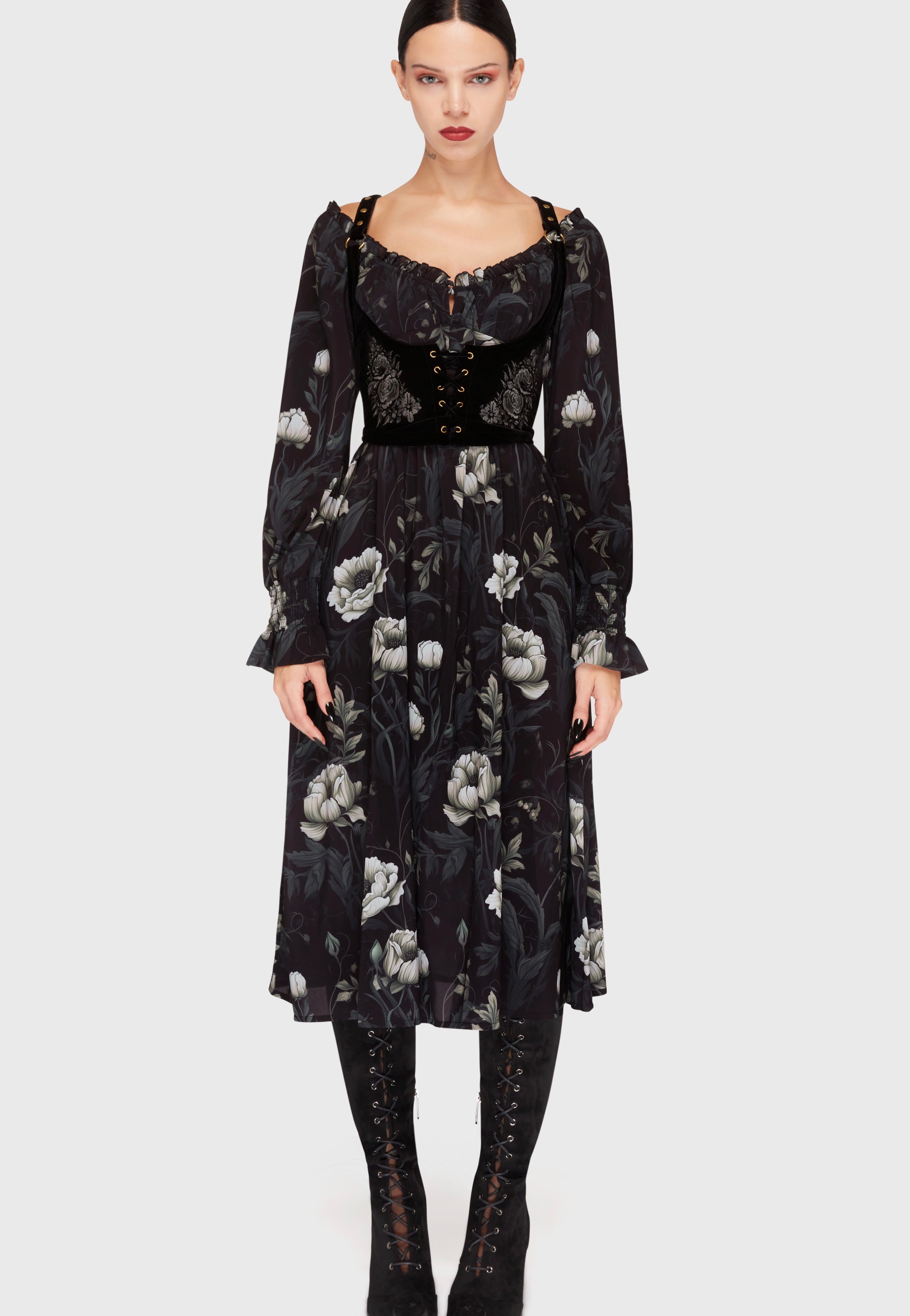 Killstar - Ivory's Chorus Midi Black/Ivory