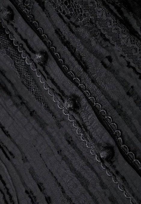 Dark In Love - Gothic Tattered Cape Mock Two-Piece - Blouse | Women-Image