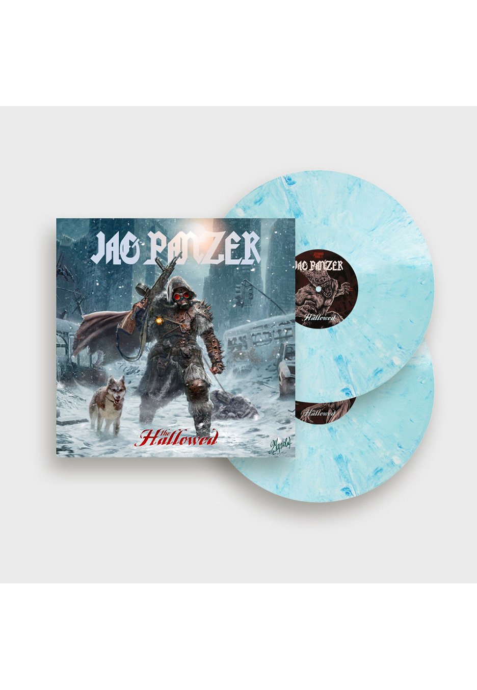 Jag Panzer - The Hallowed White/Blue - Marbled 2 Vinyl