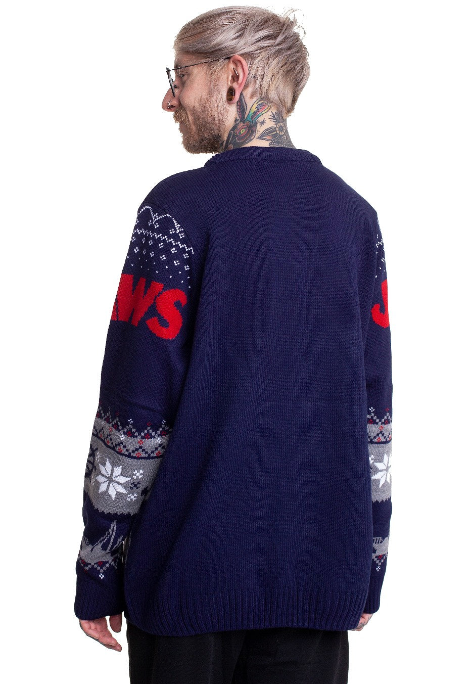 Jaws Shark Xmas Knit Jersey de punto